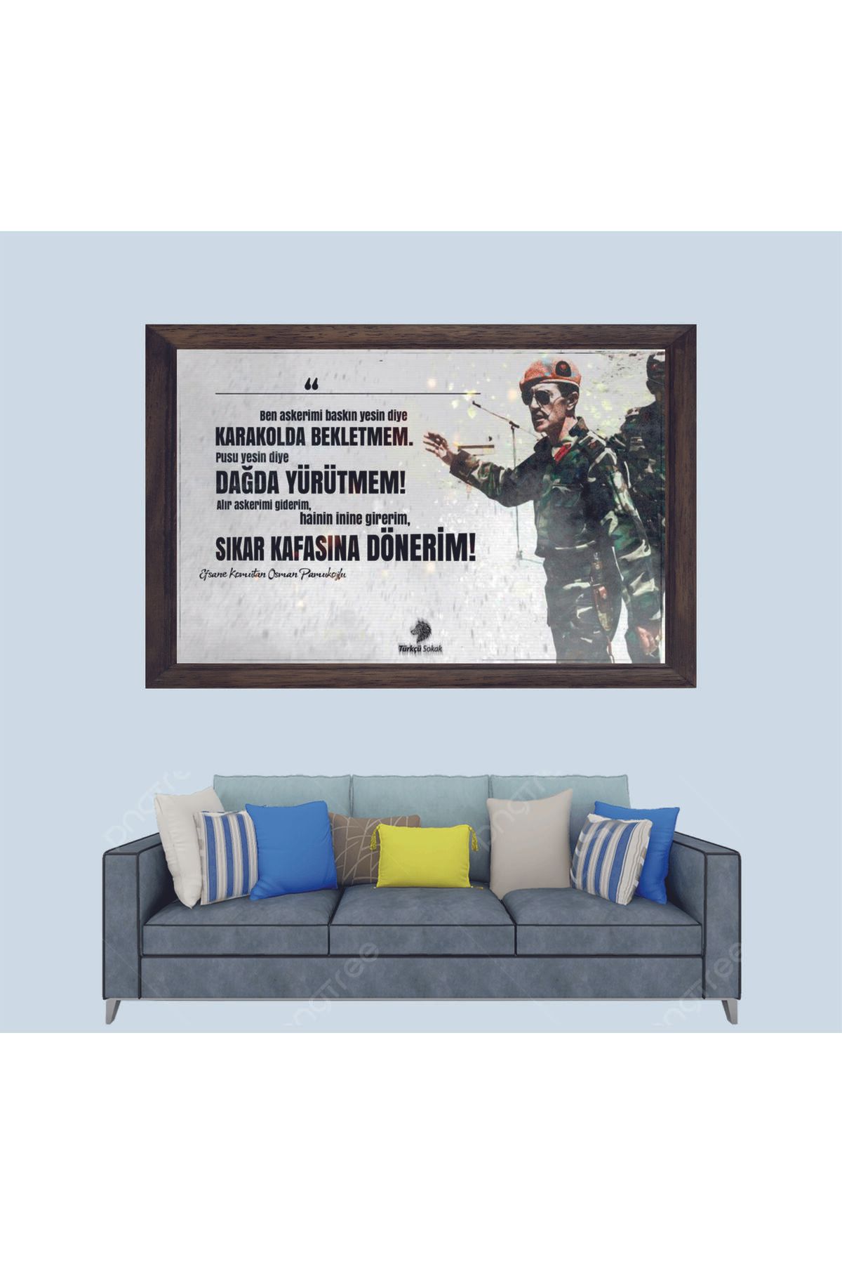 Lioncraft Osman Pamukoğlu Sözü Çerçeveli Duvar Tablosu 30x45 cm