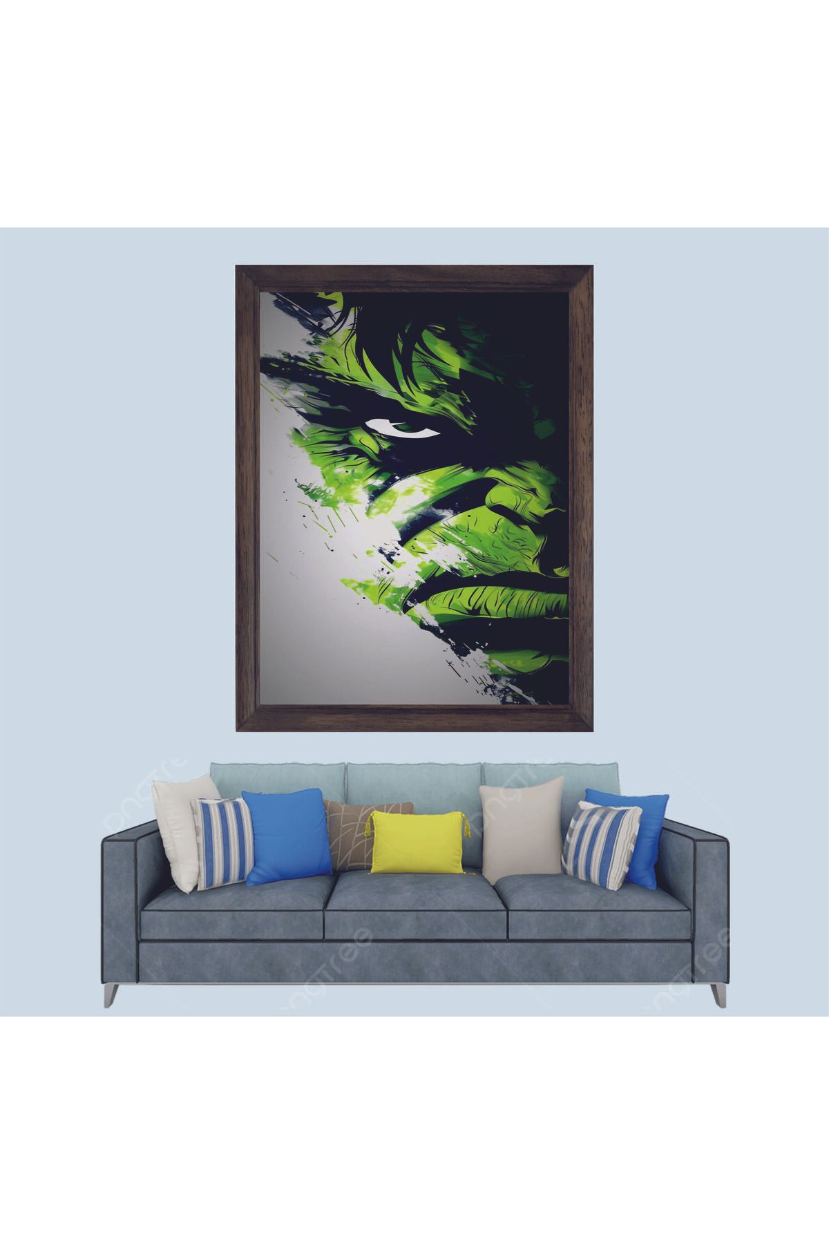 Lioncraft Marvel Hulk Çerçeveli Duvar Tablosu 20x30 cm