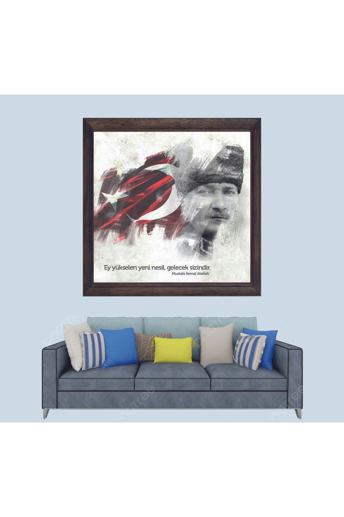 Lioncraft Mustafa Kemal Atatürk Çerçeveli Duvar Tablosu 20x30 cm