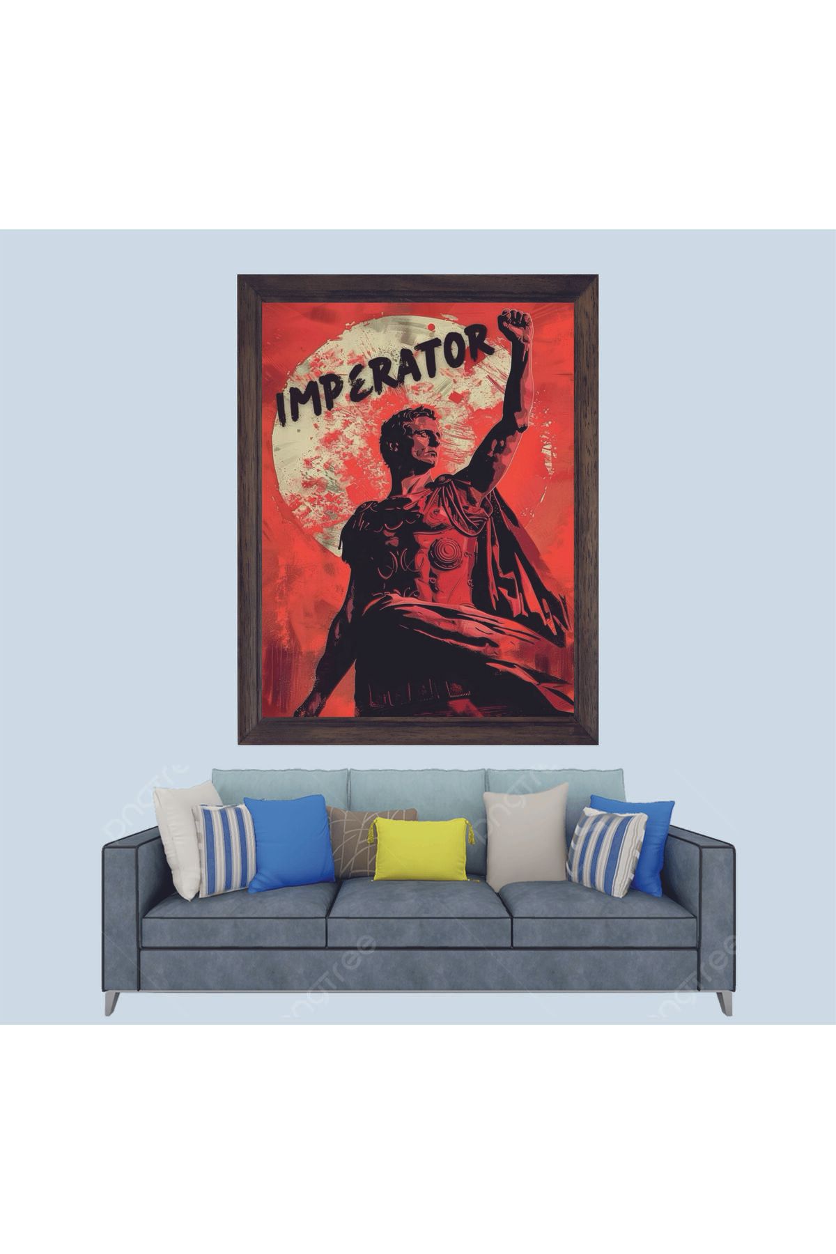 Lioncraft Romalılar İmparator Çerçeveli Duvar Tablosu 30x45 cm