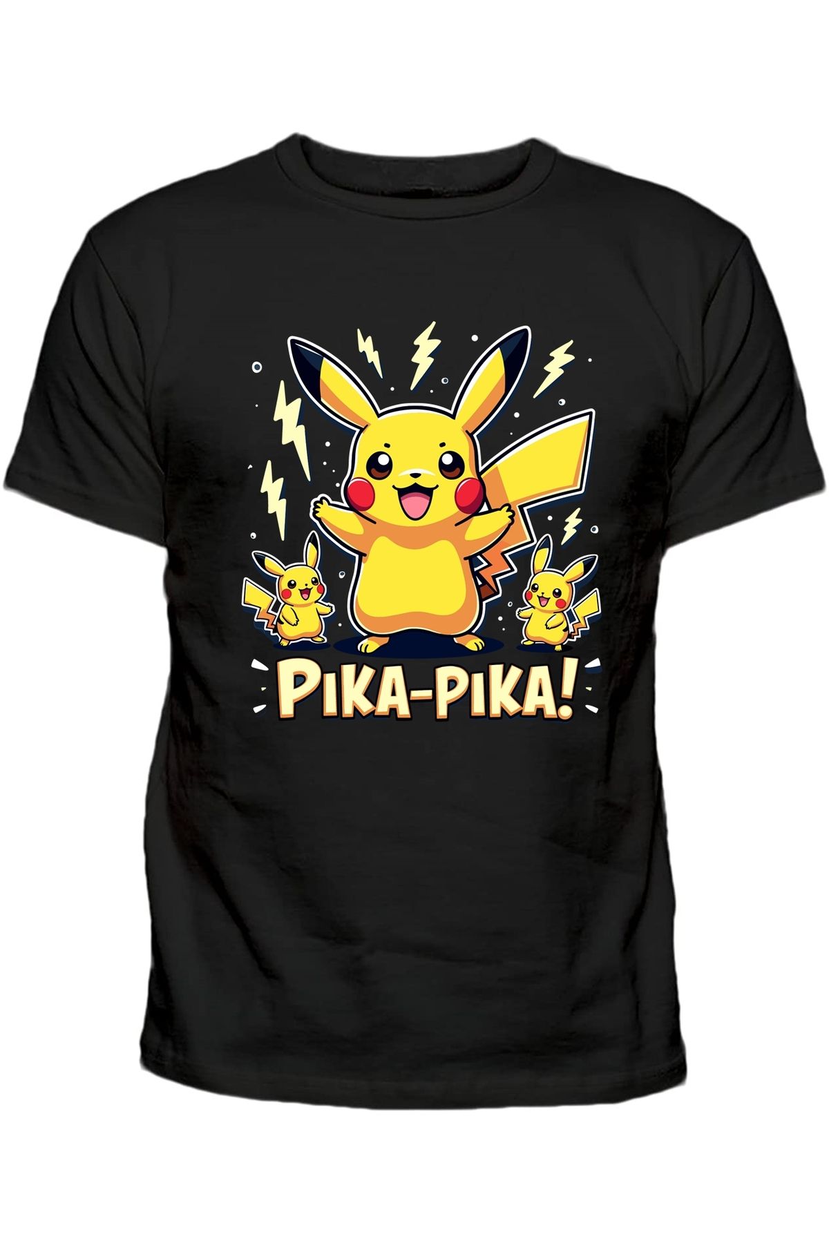 Efendioğlu Design PİKA PİKA PİKACHU BASKILI PAMUKLU ÇOCUK TSHİRT