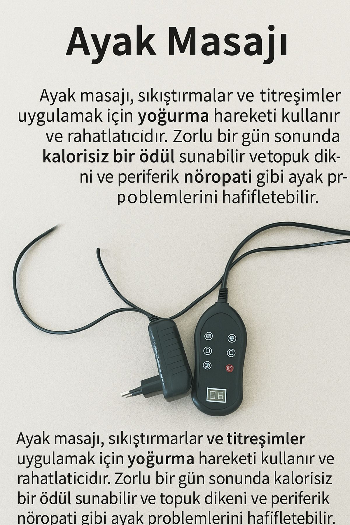 KARAASLAN 🔌 Ayak Masaj Aleti | Kademeli Isıtmalı Titreşimli Masaj Cihazı 💆 Rahatlatıcı Ev Tipi Spa Konforu