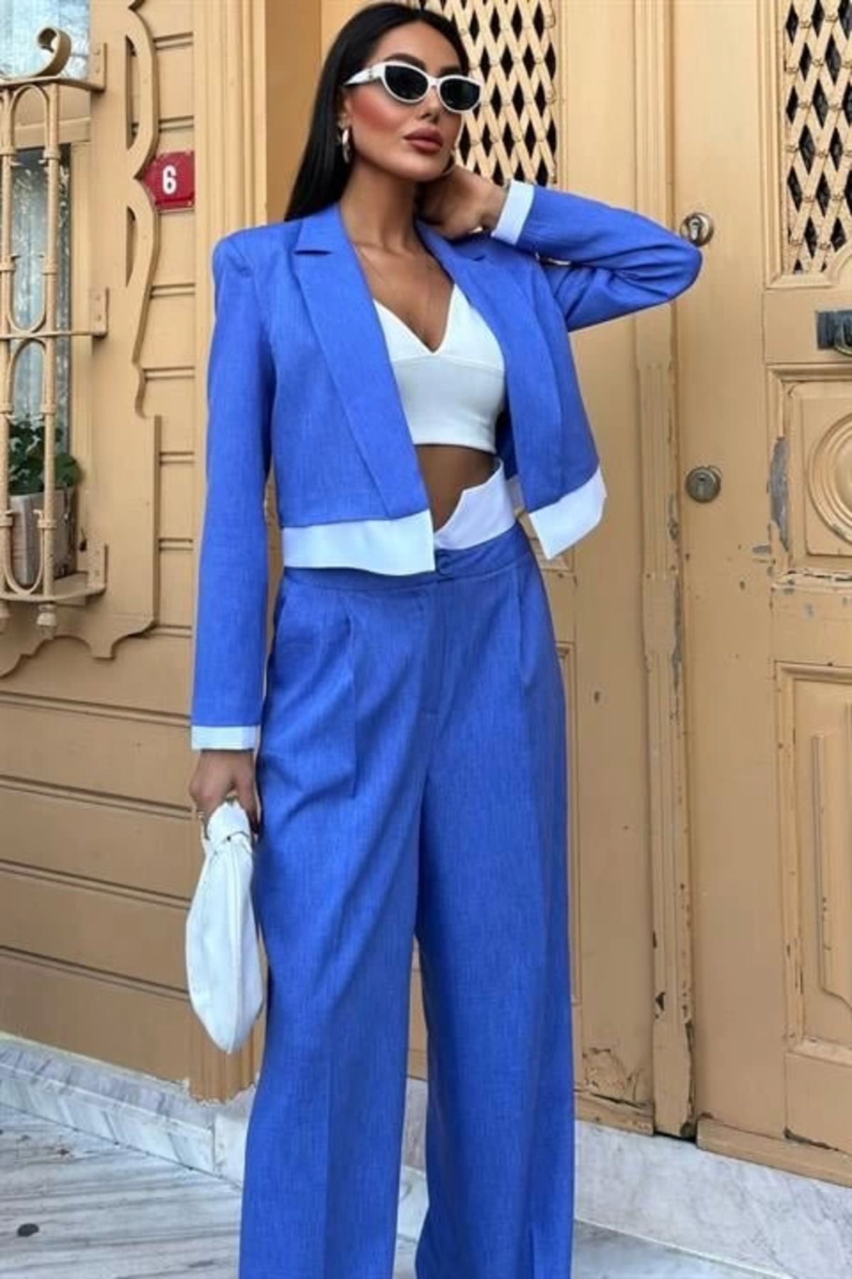 ZORM Audrey Crop Ceket Takım 10106