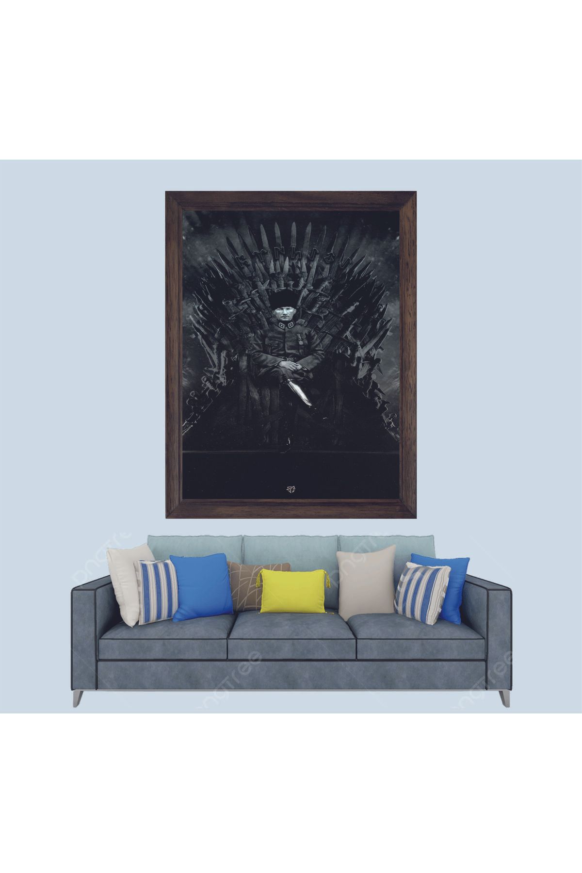 Lioncraft Mustafa Kemal Atatürk Çerçeveli Duvar Tablosu 20x30 cm