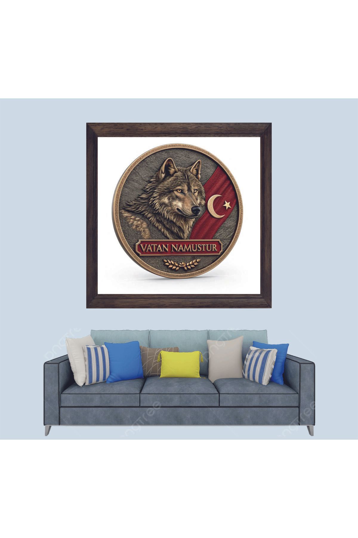 Lioncraft Türkçü Tasarım Çerçeveli Duvar Tablosu 20x30 cm