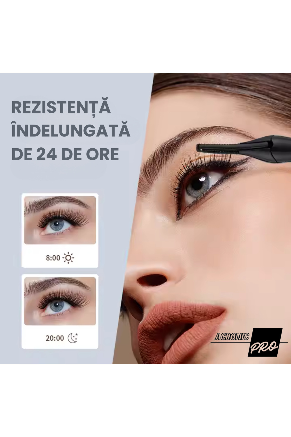 AcronicPro-AcronicPro® Eyelash Curler, Heating and Lifting Eyelashes, Electric, 50/65/80°C, Black 4