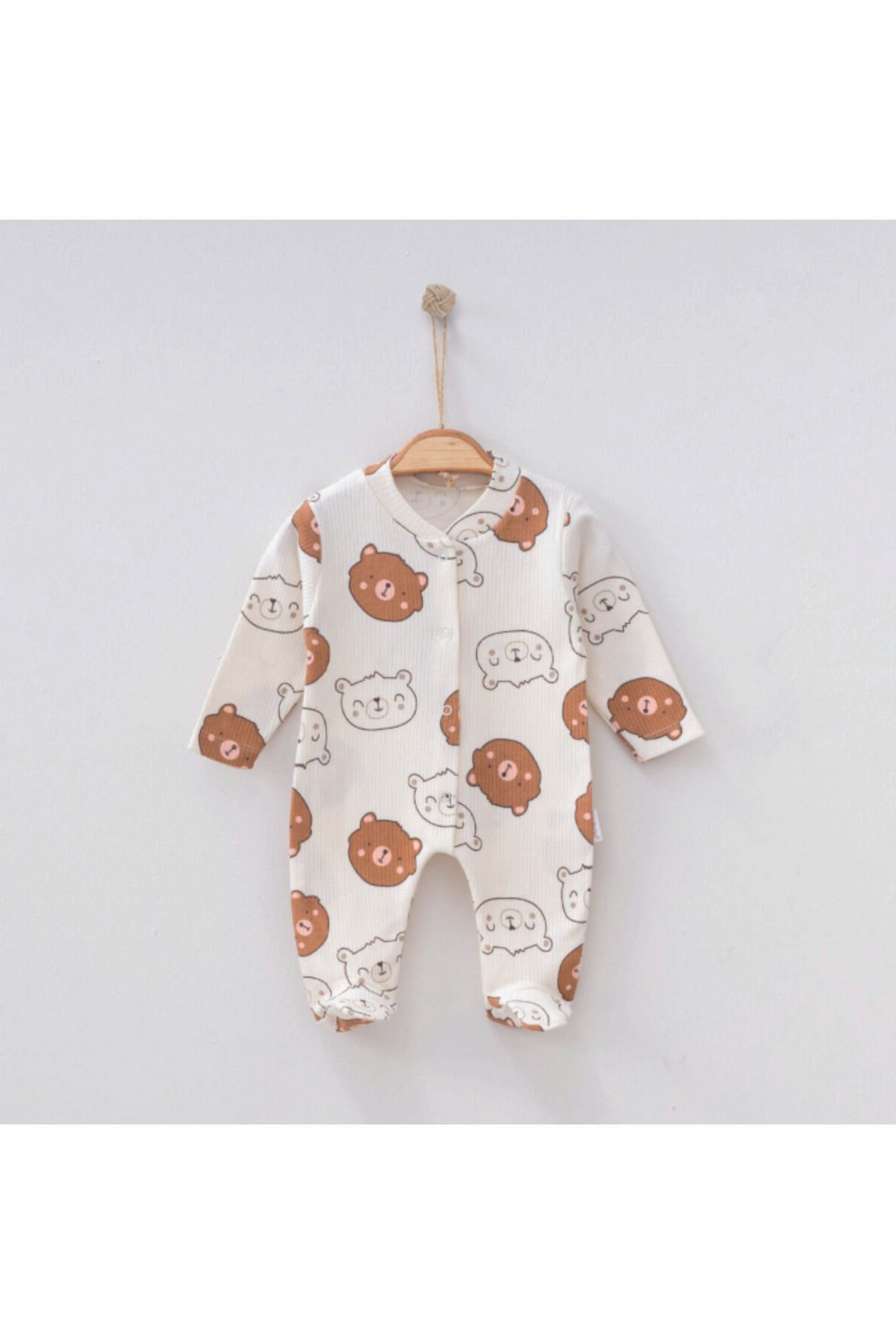 Nayinom Sevimli Ayıcık Baskılı Unisex Tulum