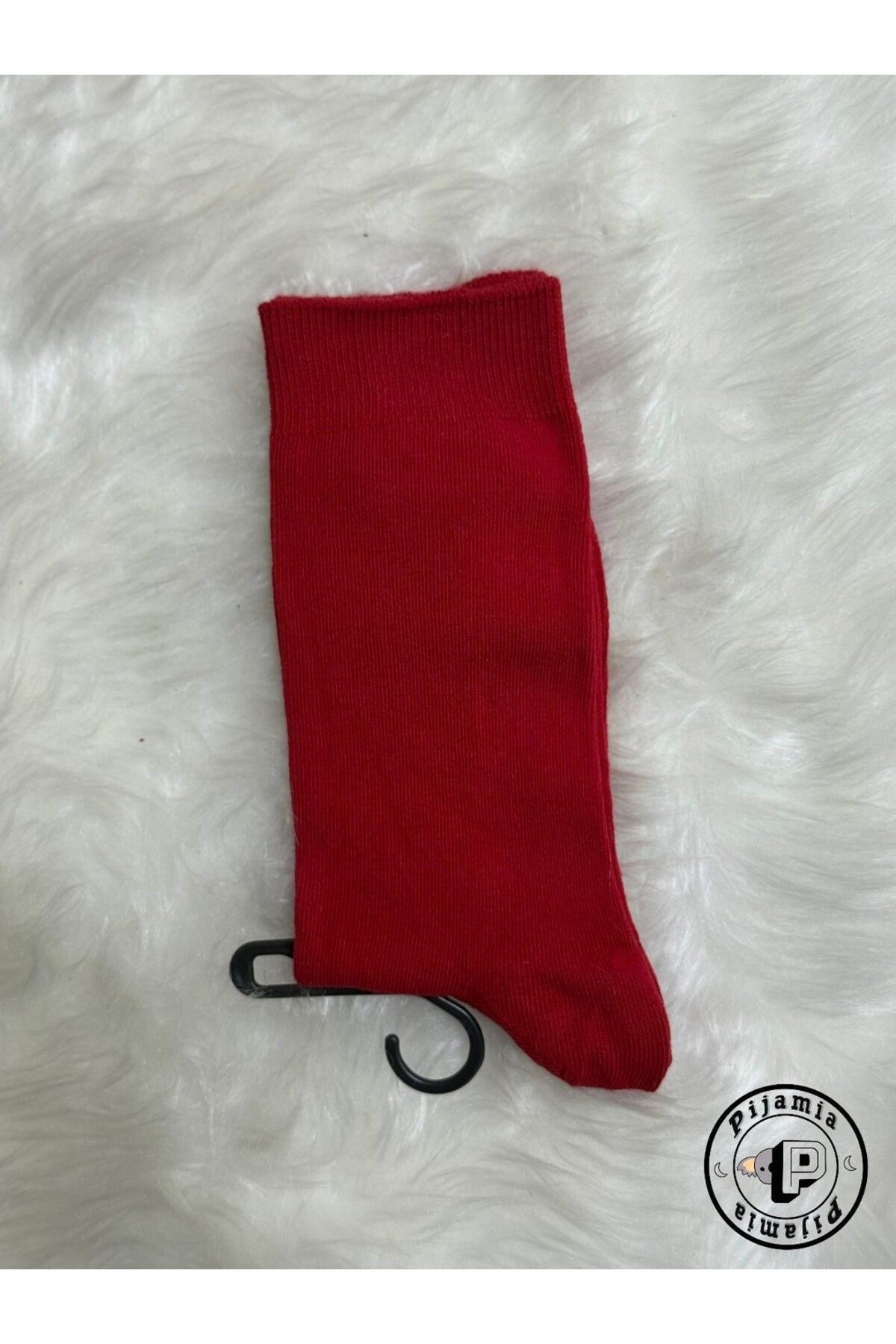 Pijamia KIRMIZI DİKİŞSİZ ÇORAP