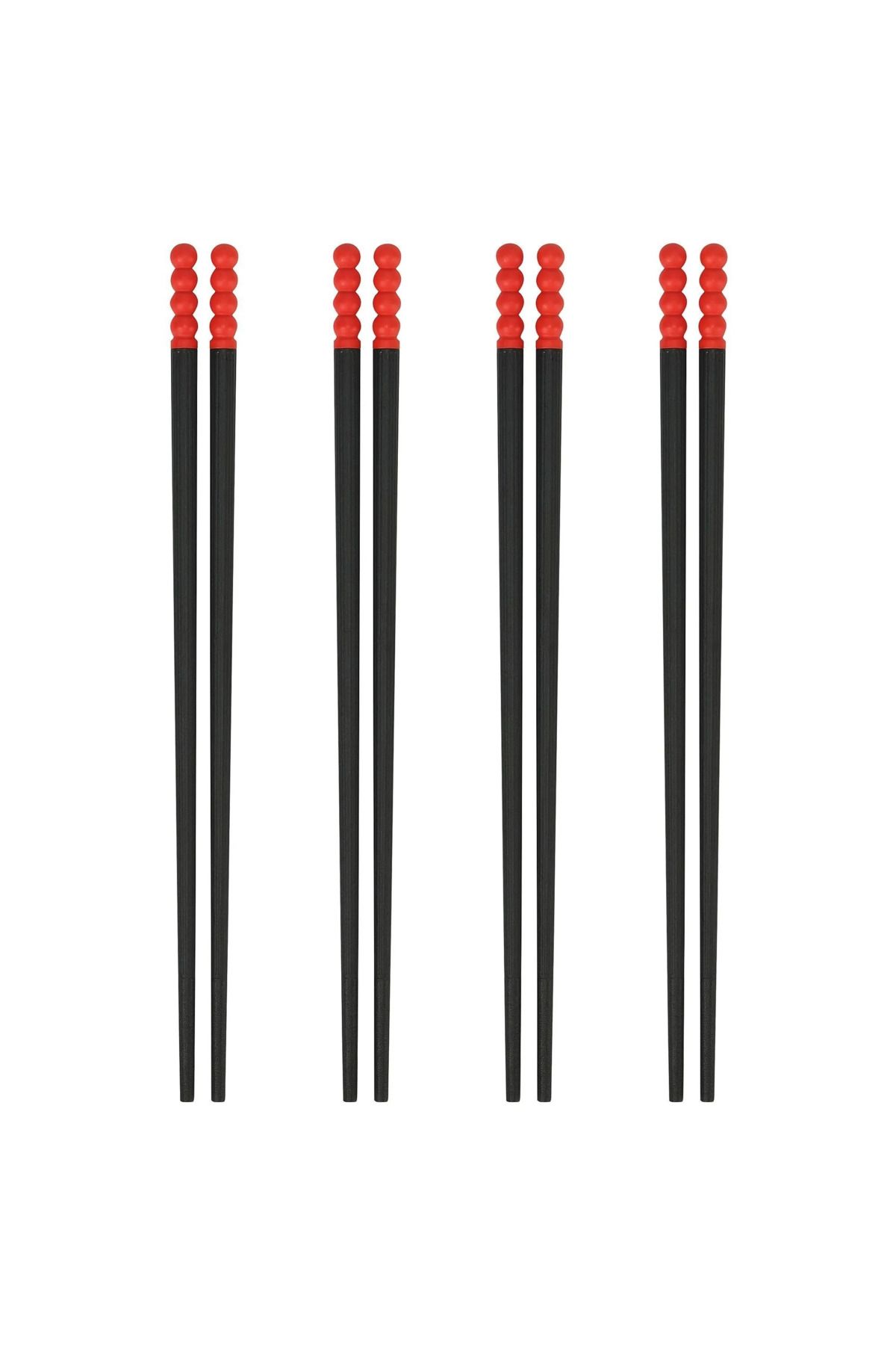 IKEA QUİCK 4 Çift Yemek Sushi Çubuğu Uzunluk: 24 Cm Siyah Renk Chopstick