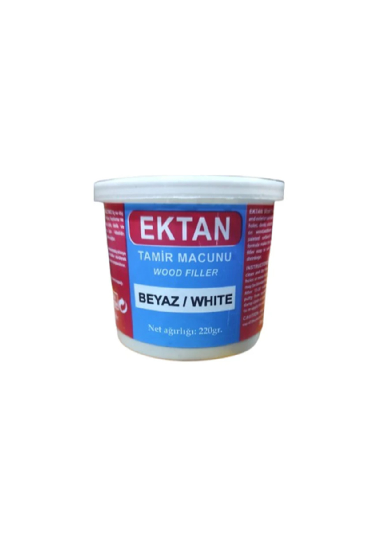Genel Markalar Masif ve Kaplama Mobilya Ahşap Dolgu Tamir Macunu (Beyaz Renk) 200 Gr
