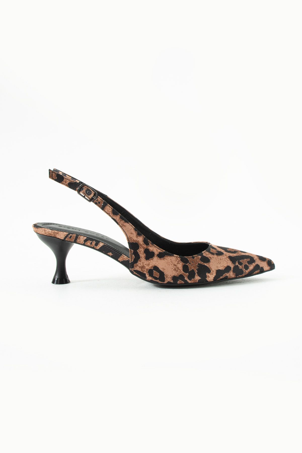 Siena Shoes Fable Kadın Kısa Topuklu Ayakkabı Leopar