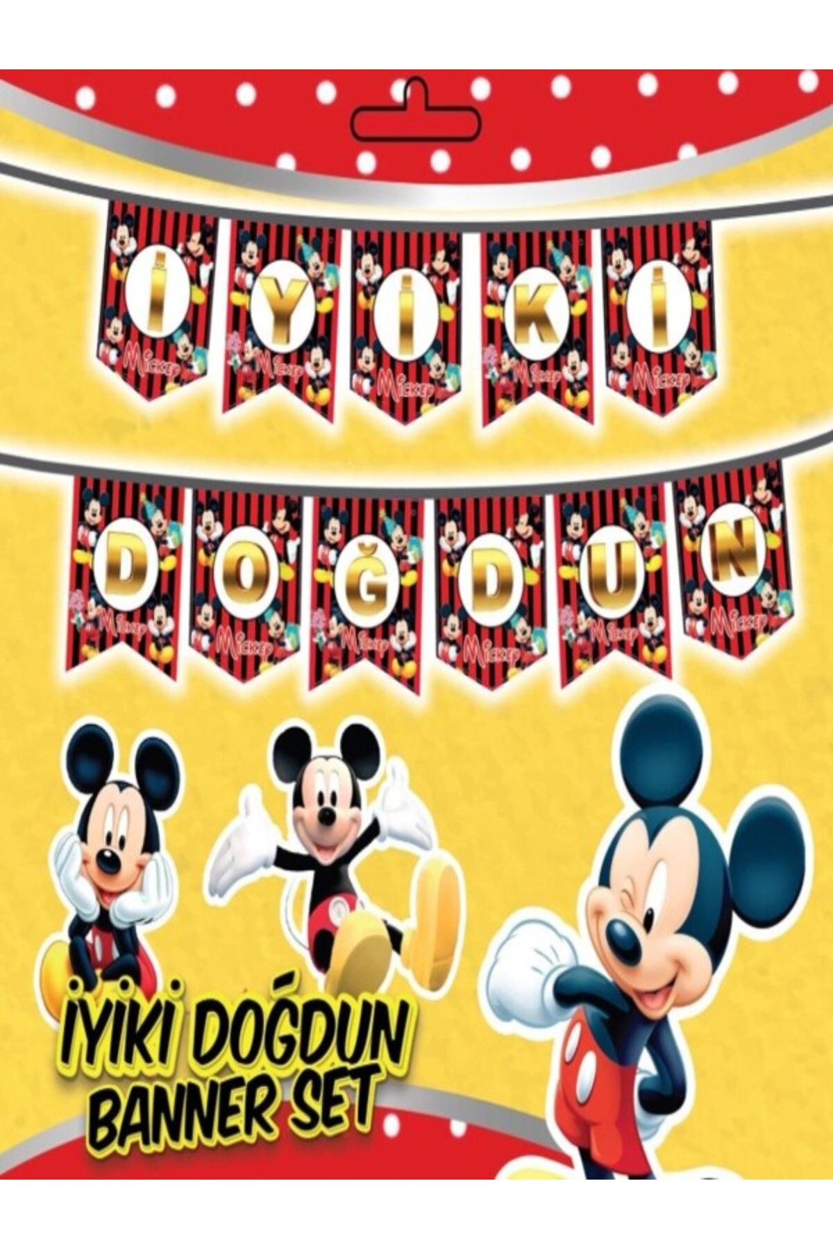 klbk 8'Lİ MICKY MOUSE TABAK BARDAK SETİ