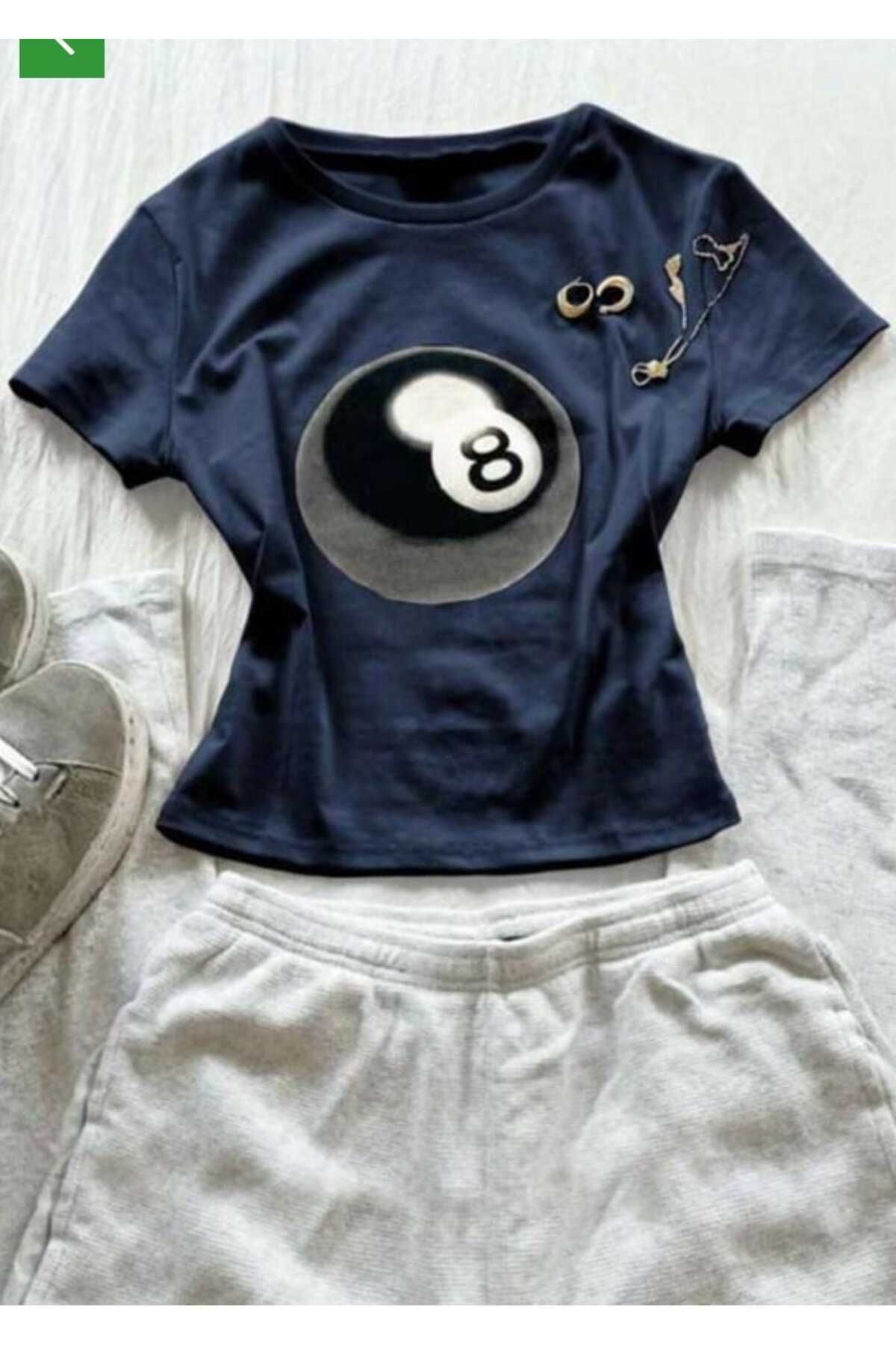 İsra Ayyıldız Moonstar Collection Lacivert bilardo Number 8 crop