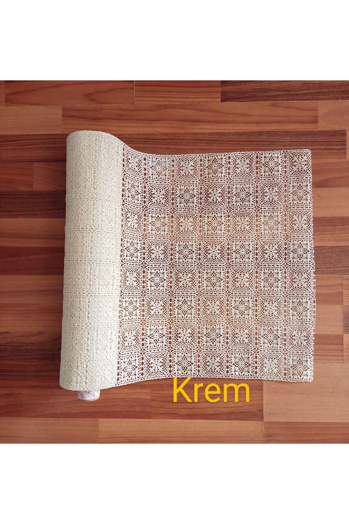 teknotrust Krem Renkli PVC Dantel Raf-Dolap ve Çekmece Örtüsü, 50cm x 5m