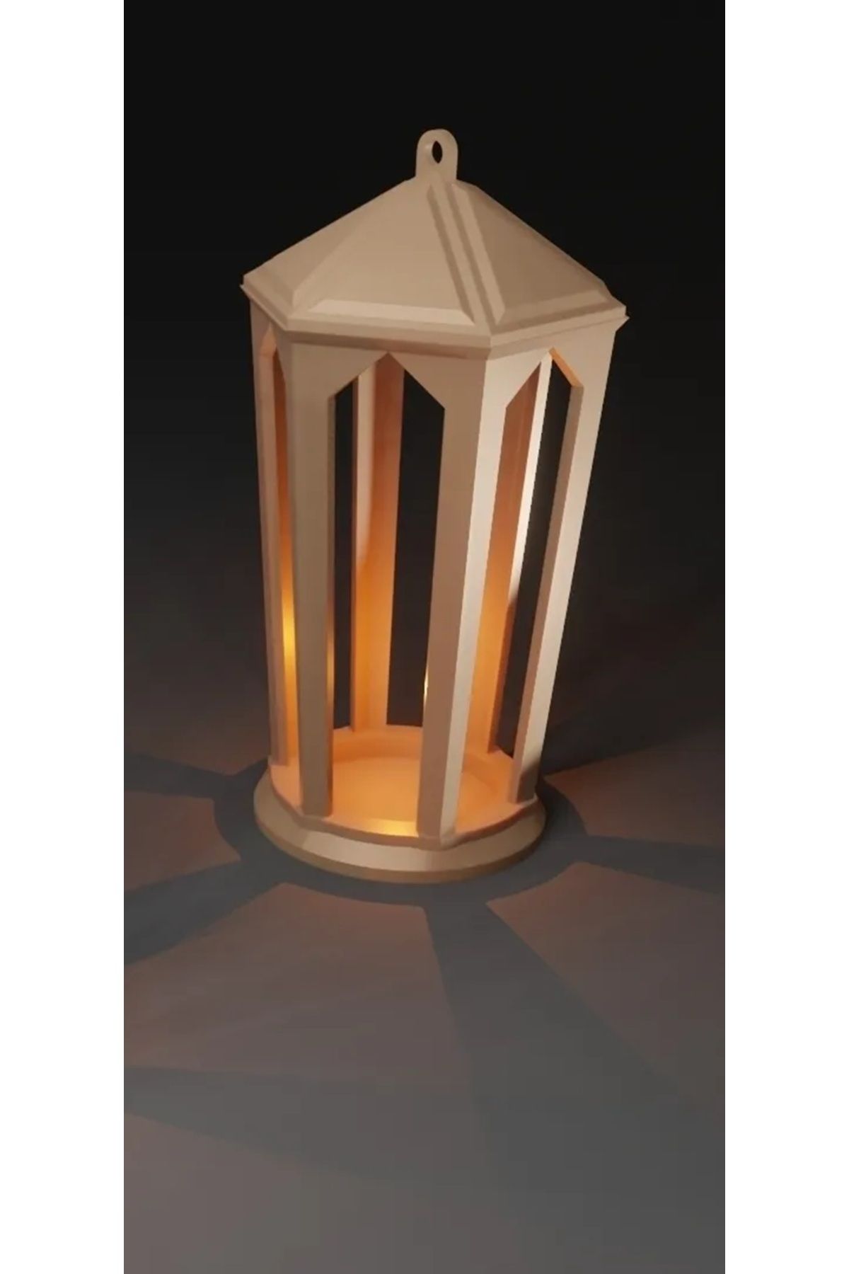 Saatistan Şık sokak feneri görünümlü mumluk, altın renkli dekoratif tealight aksesuarı
