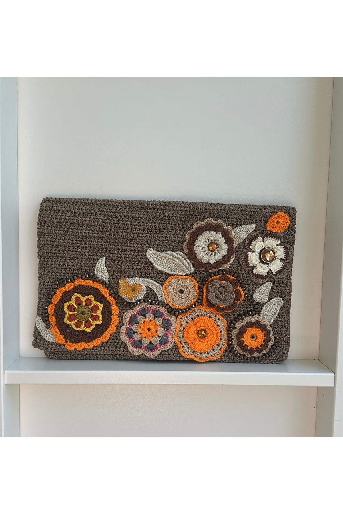 Morsanat Motif İşlemelii Özel Tasarım Çanta