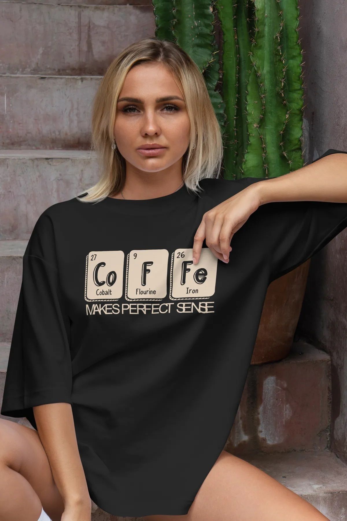 Hunors Sportswear & Company Unisex Kadın/Erkek Oversize Baskılı Pamuklu Bisiklet Yaka Kısa Kollu T-shirt