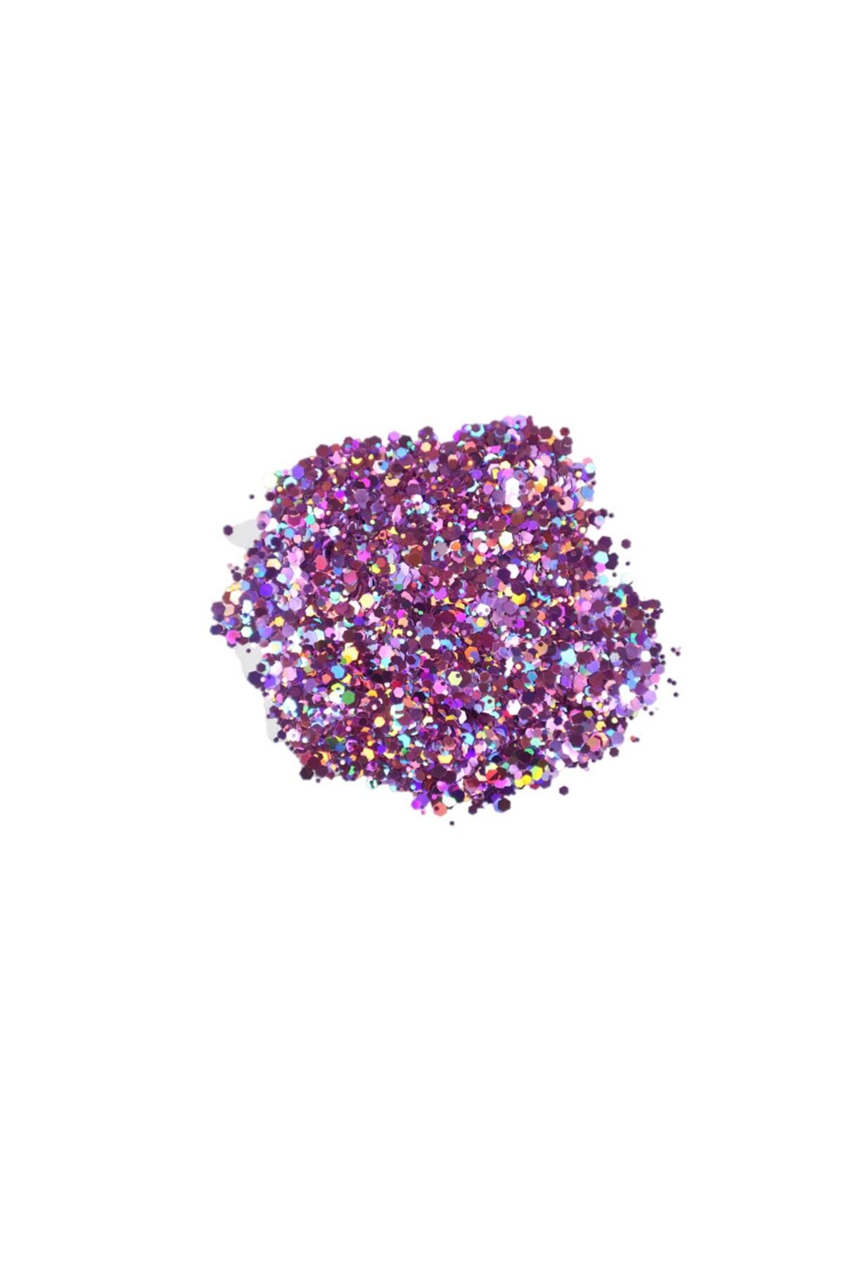 Saatistan Fuşya Glitter Sim Epoksi Süsleme Aksesuarı 8 Gr, Çok Renkli ve Parlak Detaylar