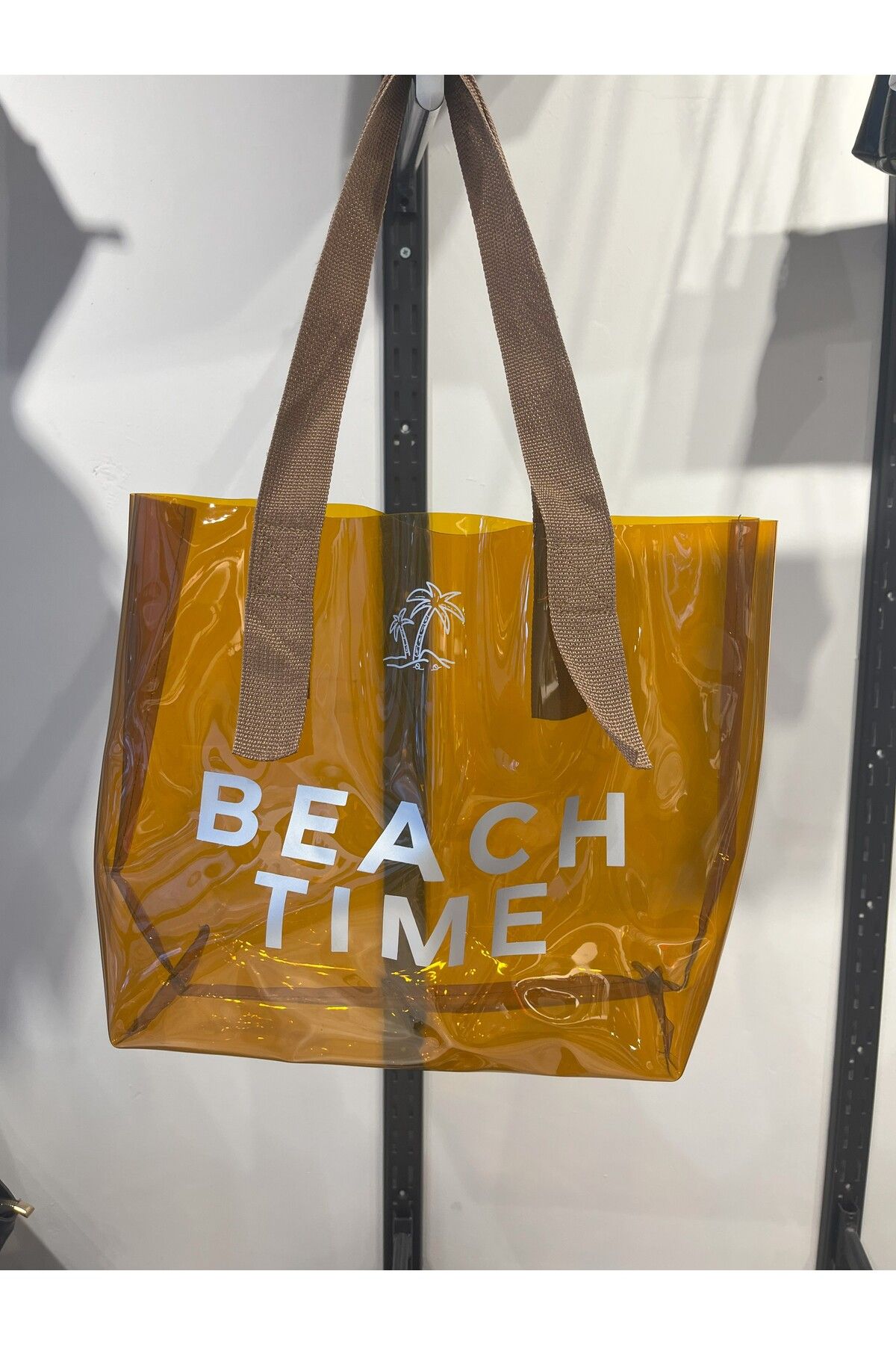 Valu Accessorize Kadın Şeffaf Plaj Çantası Yazı Baskılı Büyük Boy
