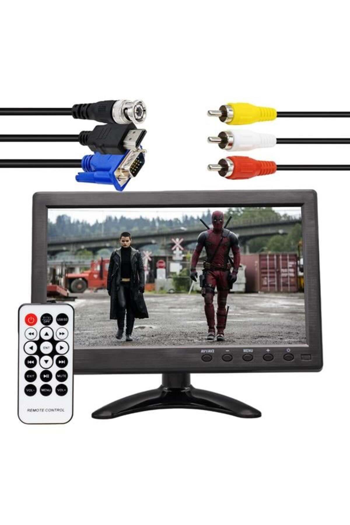DENİZBİLİŞİM Powermaster Hdmi-Vga-Bnc-Usb Girişli 12 Volt Çıkışlı 10.1'' Monitör Pm-6092