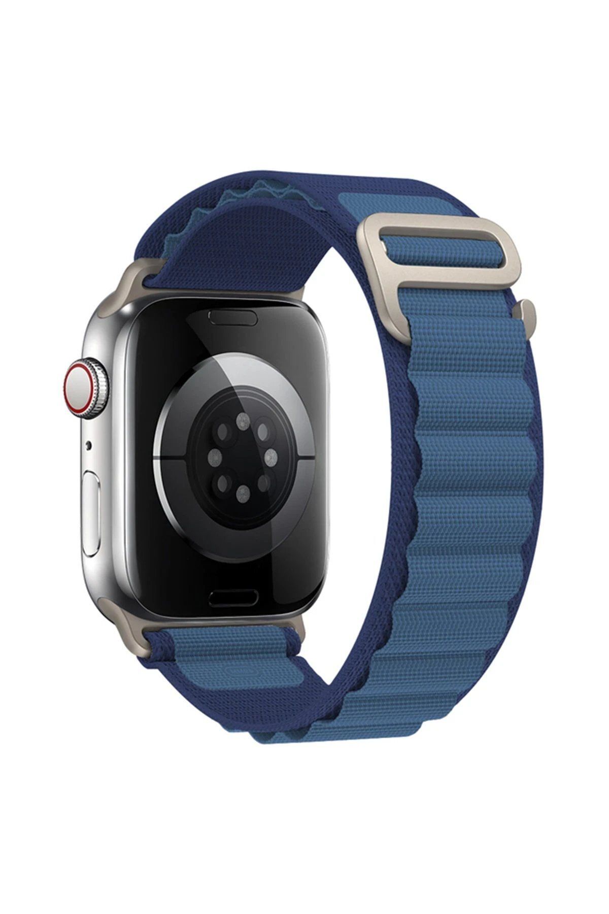 CepteToptan Newface Apple Watch 38mm Mountain Kordon - Lacivert