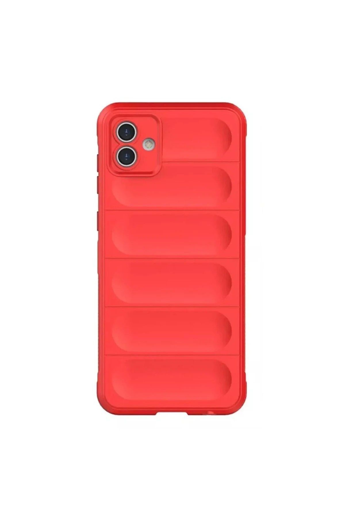 CepteToptan Newface Samsung Galaxy A06 Kılıf Optimum Silikon - Kırmızı