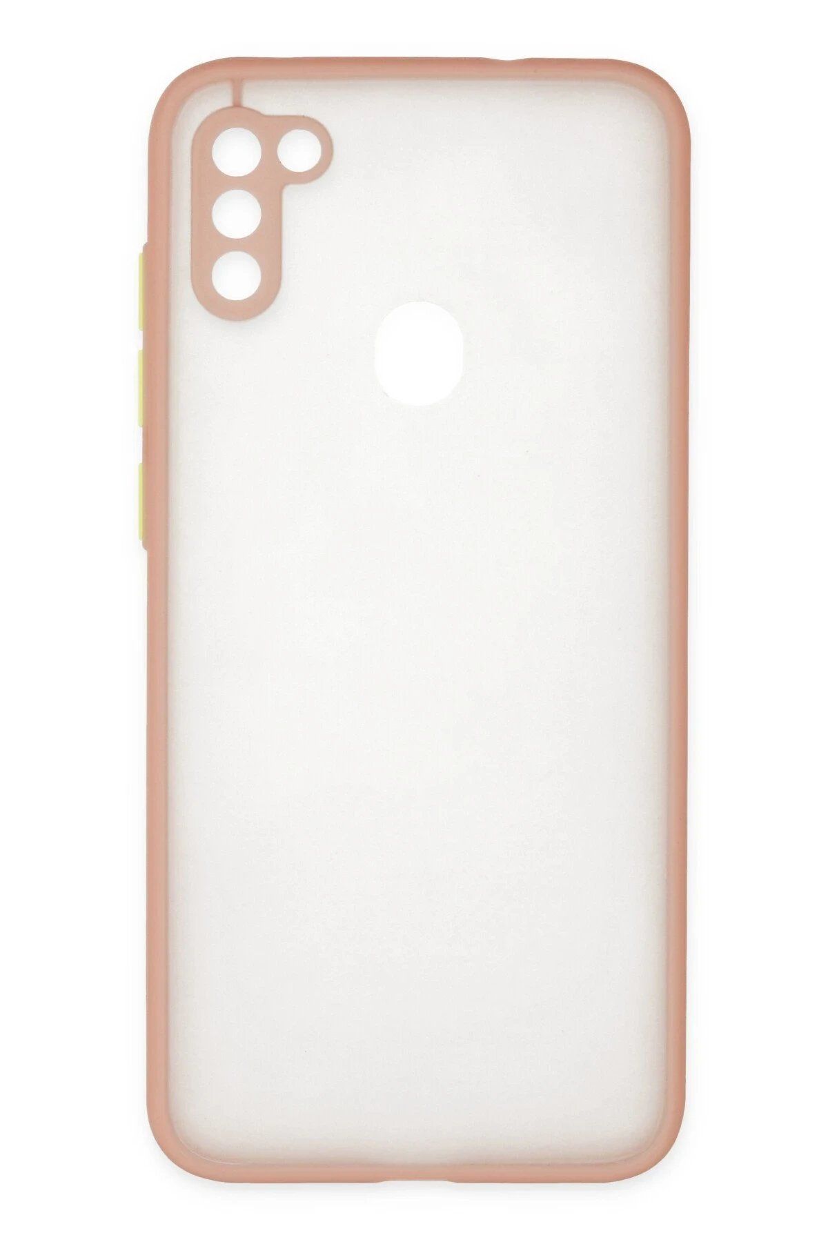 CepteToptan Newface Samsung Galaxy A11 Kılıf Montreal Silikon Kapak - Pembe