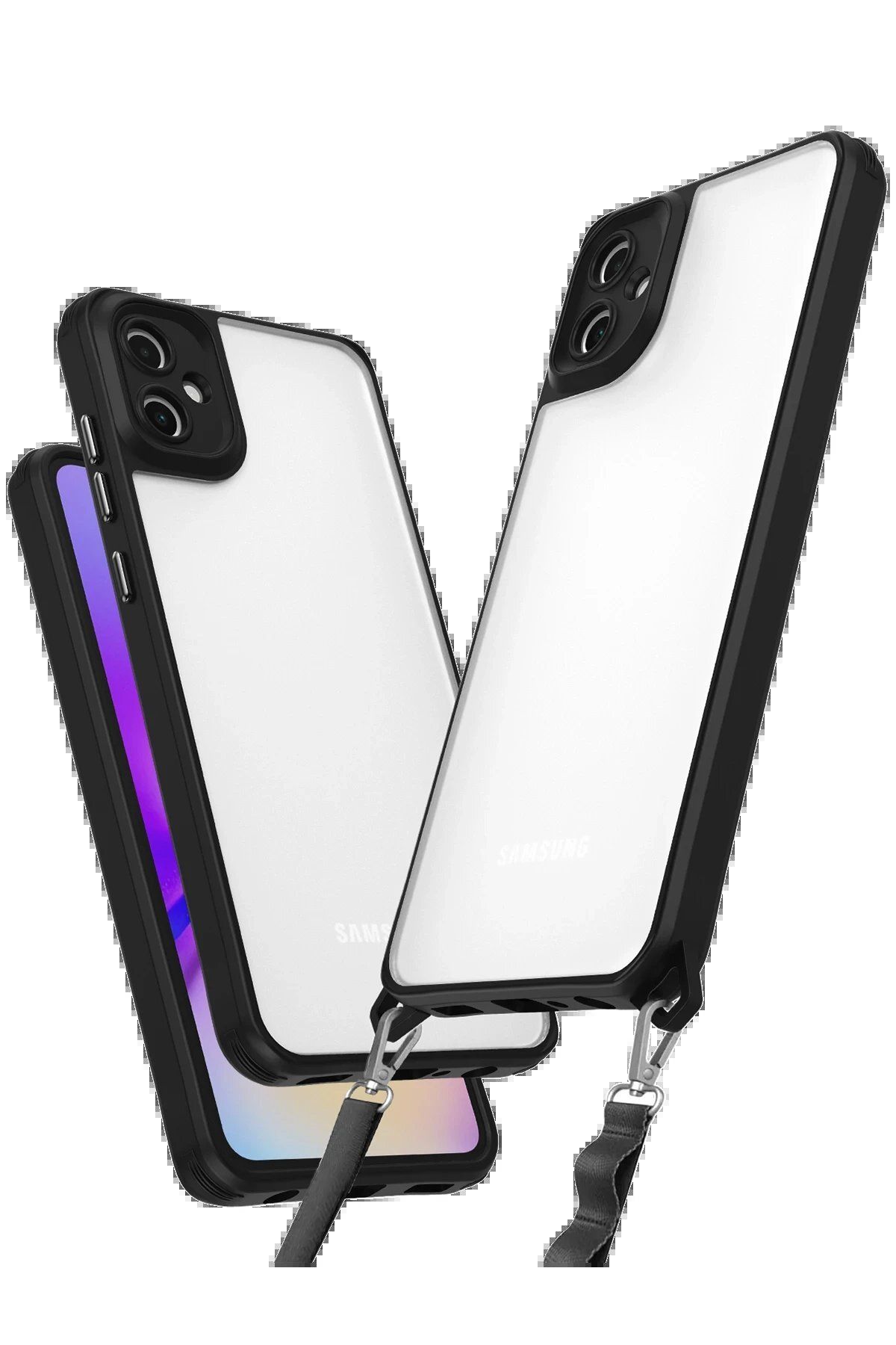 CepteToptan Newface Samsung Galaxy A06 Kılıf Penta Silikon Kılıf - Siyah