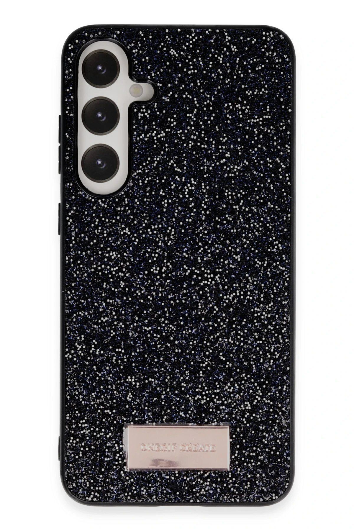 CepteToptan Onegif Samsung Galaxy S23 Bright Simli Kapak - Siyah