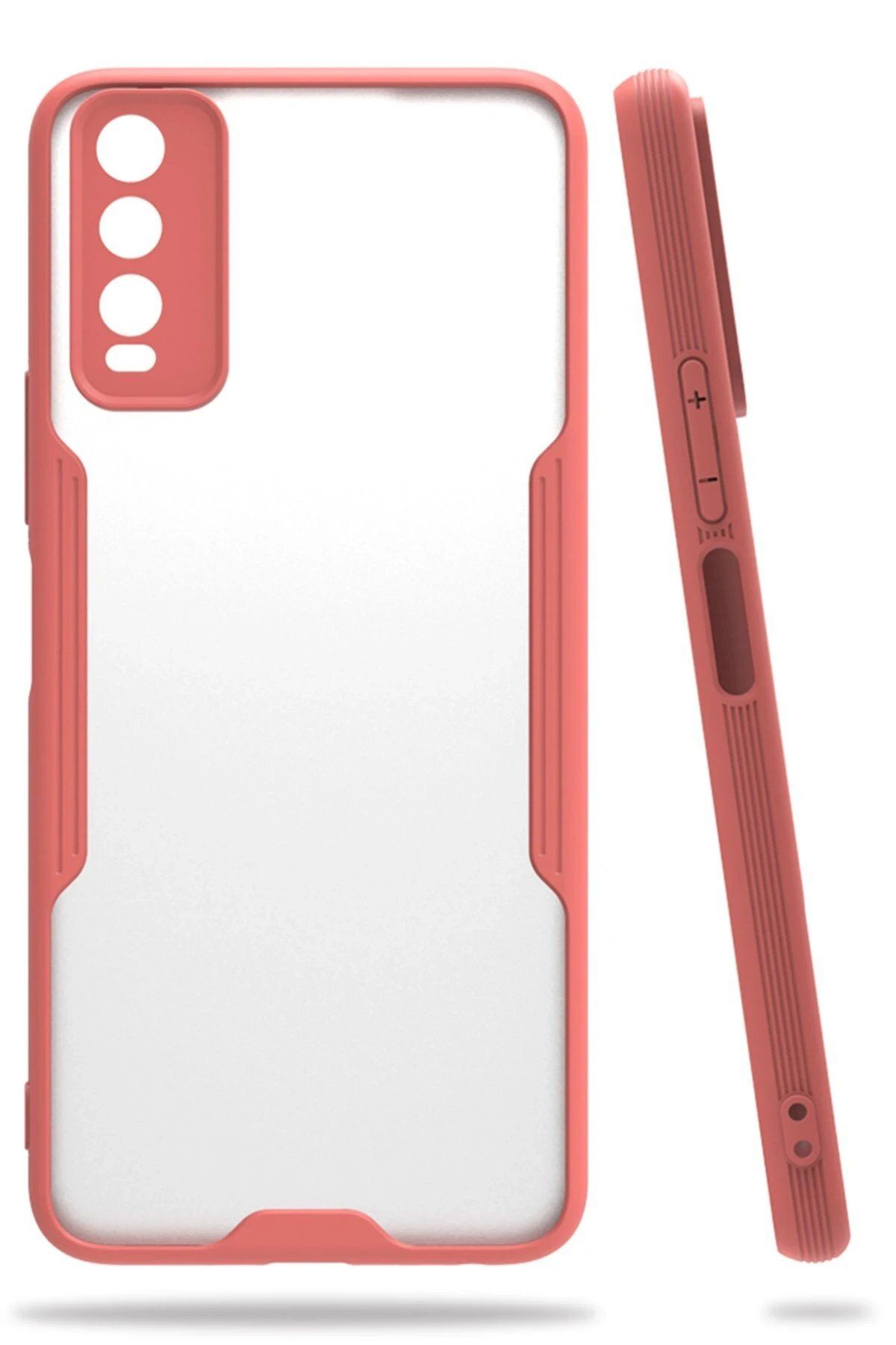 Toptan Bulurum Newface Vivo Y11S Kılıf Platin Silikon - Pembe