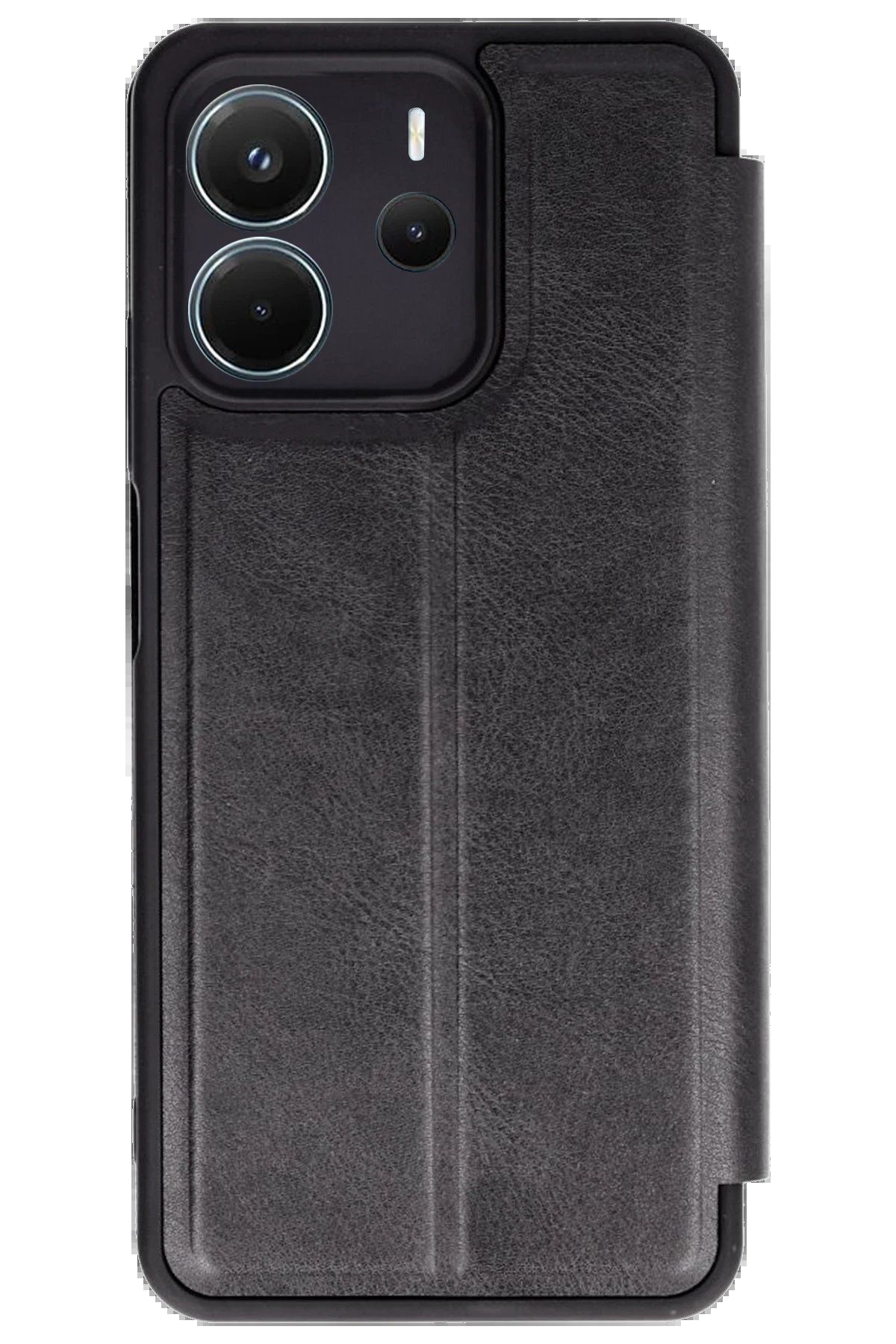 CepteToptan Newface Xiaomi Redmi Note 14 4G Kılıf Flip Cover - Siyah