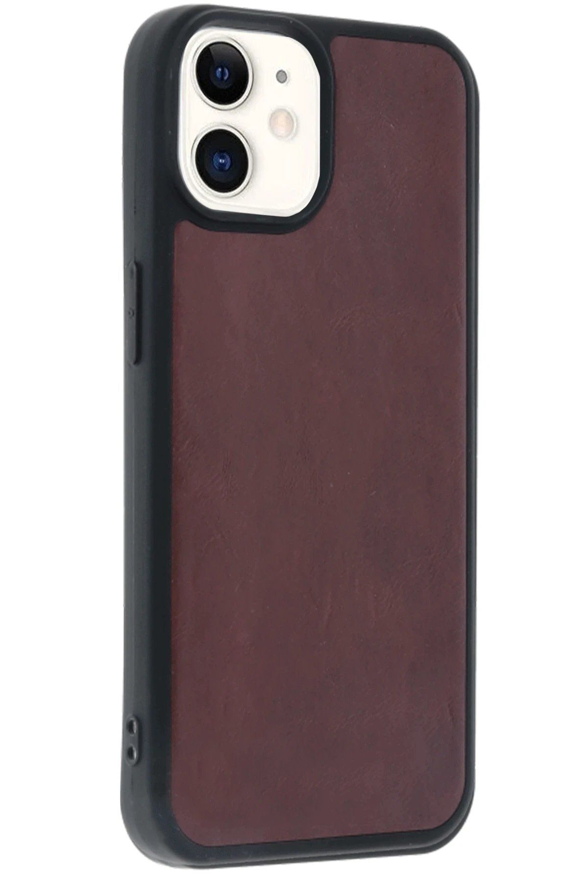 CepteToptan Newface iPhone 11 Kılıf Aras Deri Kapak - Bordo