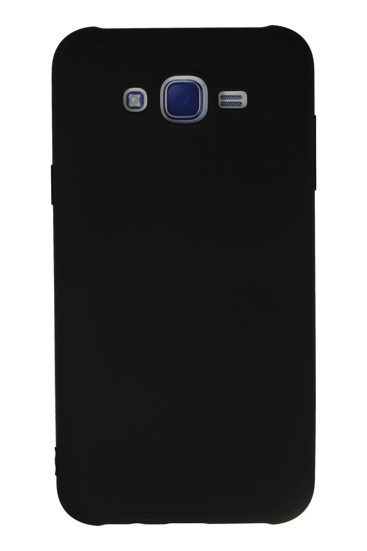 CepteToptan Newface Samsung Galaxy J7 Kılıf Nano içi Kadife Silikon - Siyah