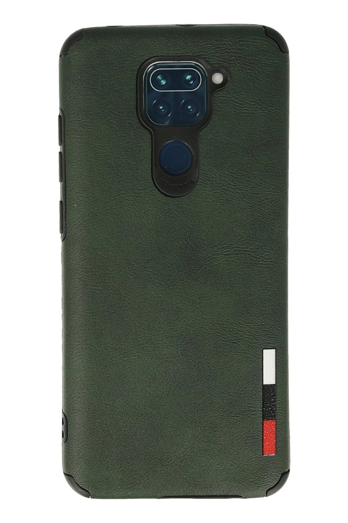 CepteToptan Newface Xiaomi Redmi Note 9 Kılıf Loop Deri Silikon - Yeşil