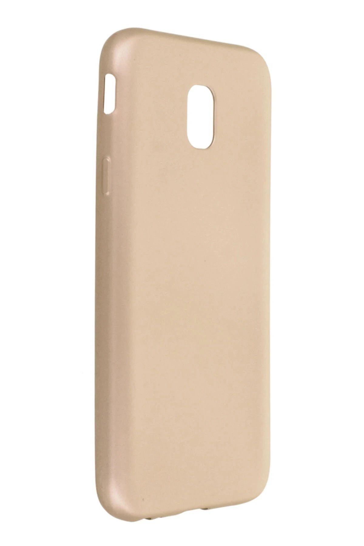 CepteToptan Newface Samsung Galaxy J3 Pro / J330 Kılıf First Silikon - Gold