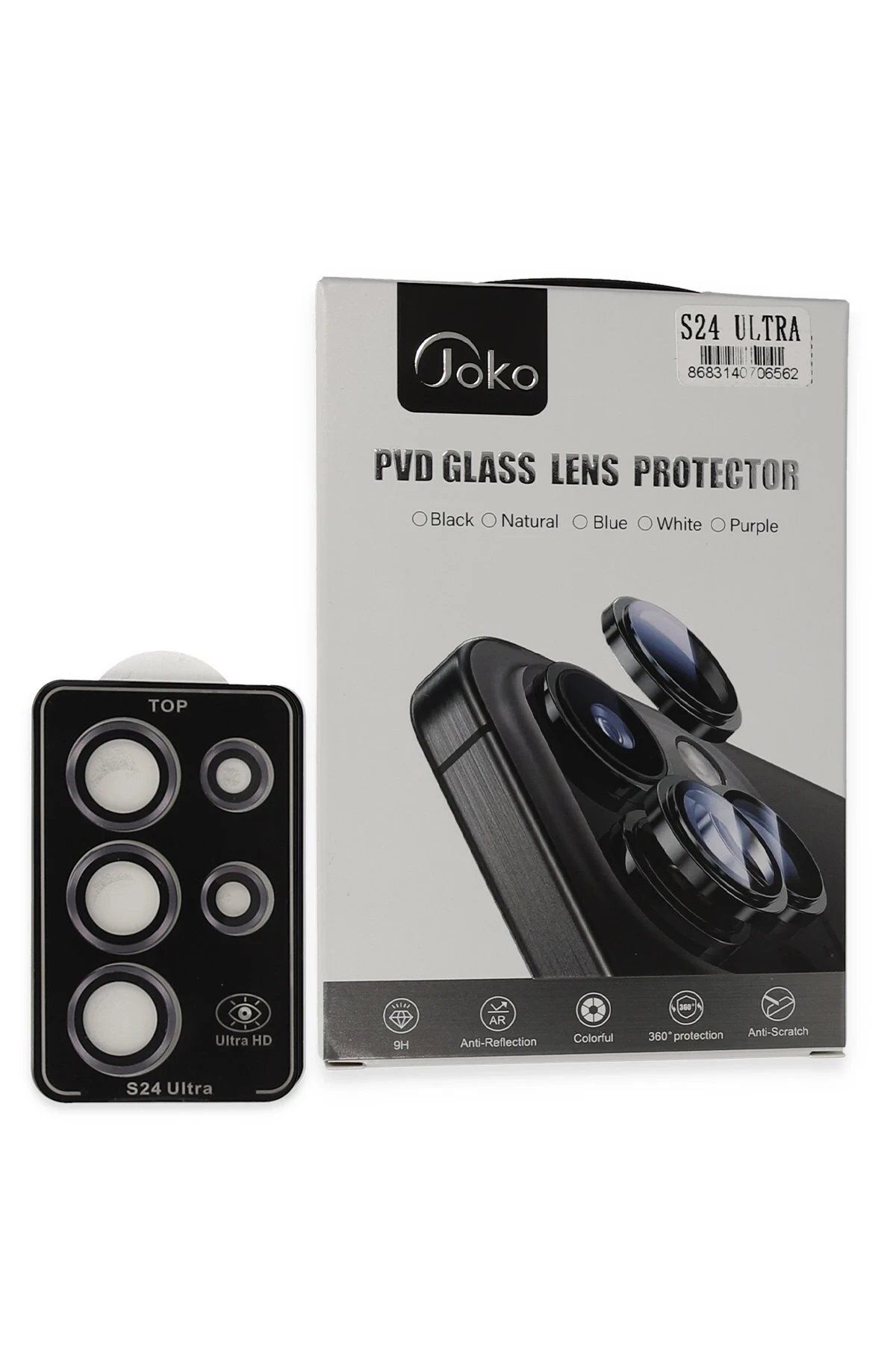 CepteToptan Joko Samsung Galaxy S24 Ultra PVD Metal Kamera Lens - Derin Mor