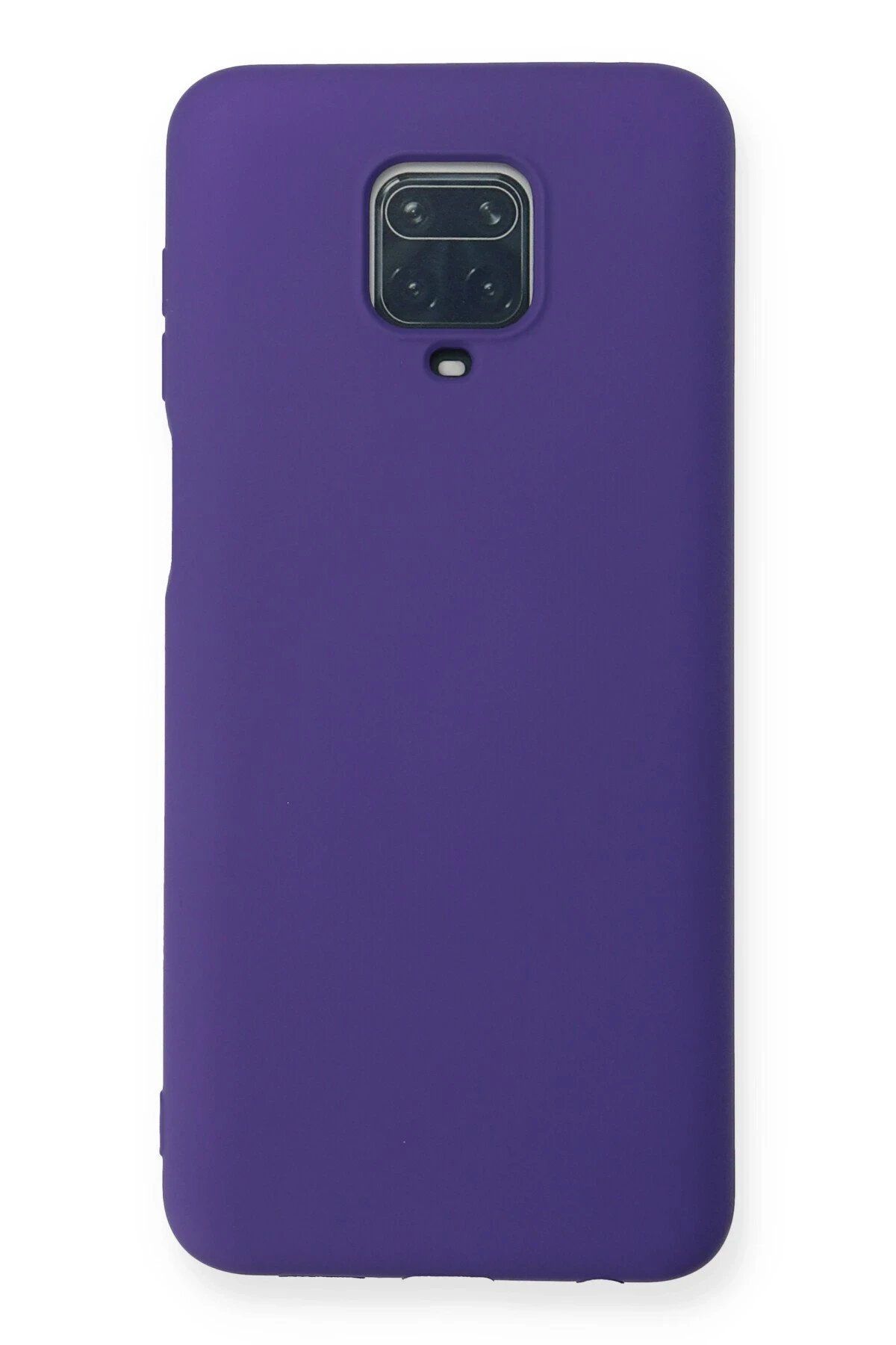 CepteToptan Newface Xiaomi Redmi Note 9 Pro Kılıf Nano içi Kadife Silikon - Mor