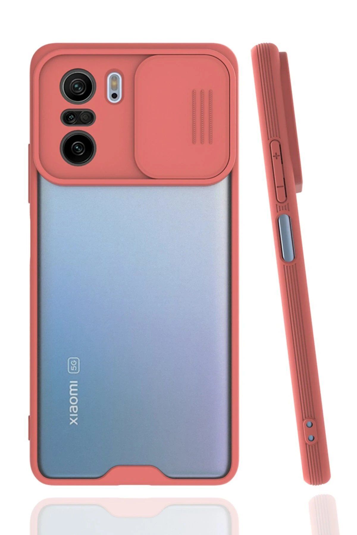 CepteToptan Newface Xiaomi Poco F3 Kılıf Platin Kamera Koruma Silikon - Pembe