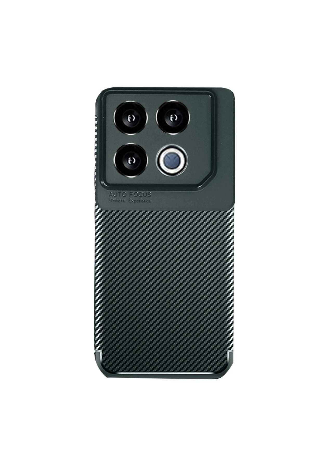 CepteToptan Newface İnfinix GT 20 Pro Kılıf Auto Focus Karbon Kapak - Koyu Yeşil