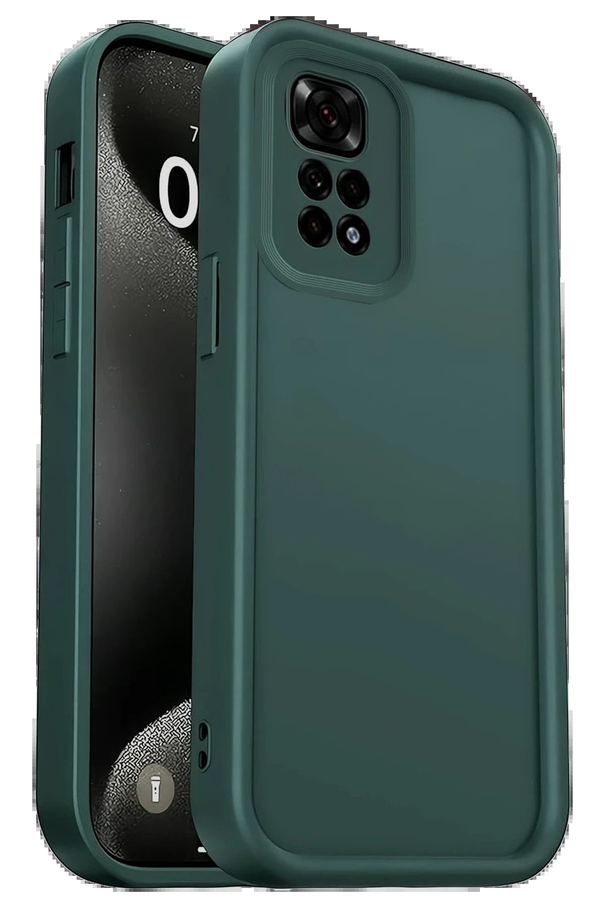 CepteToptan Newface Xiaomi Redmi 10 2022 Kılıf Viera Silikon - Koyu Yeşil