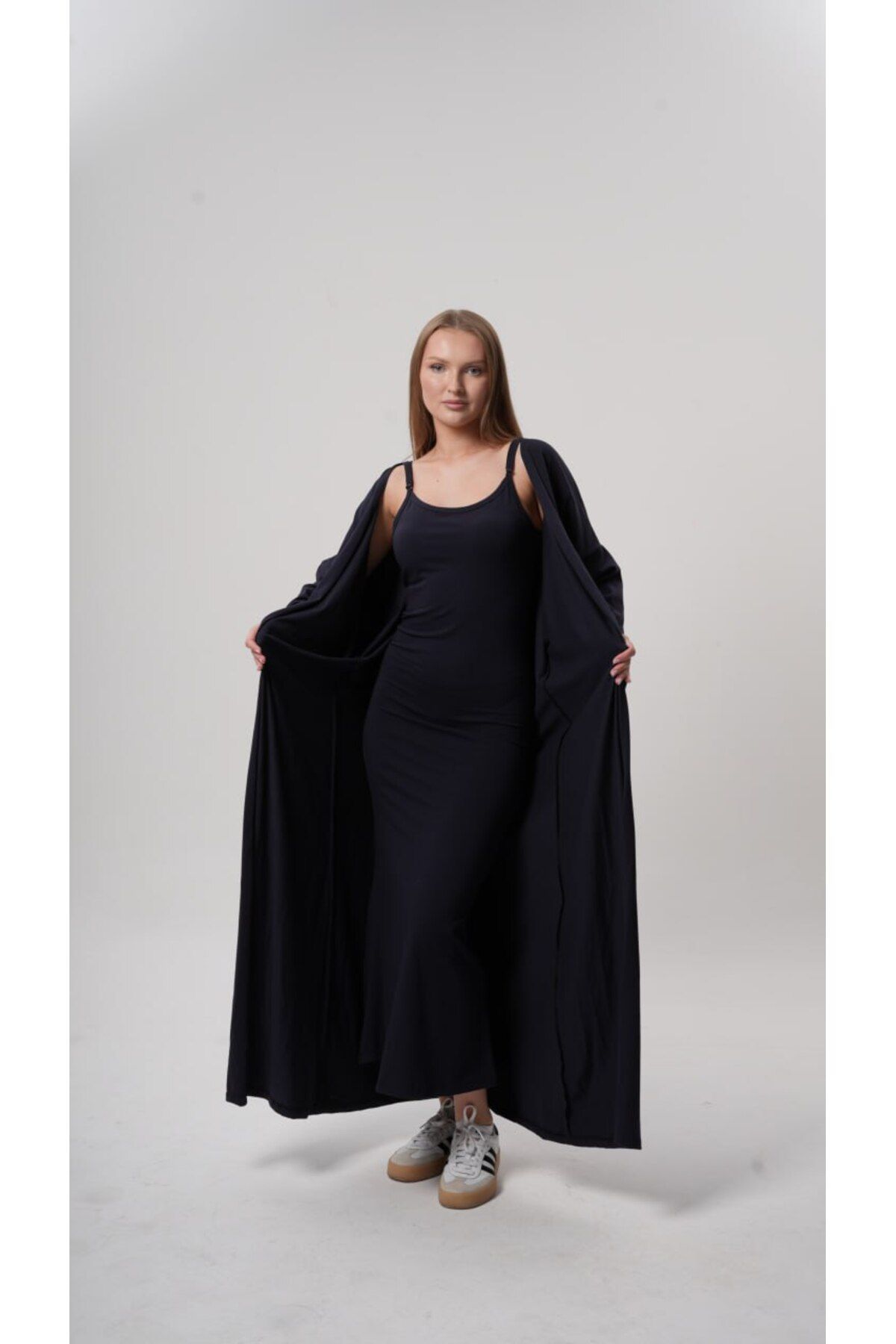 femmes fraiches Femmes Dolce Lacivert Elbise Set