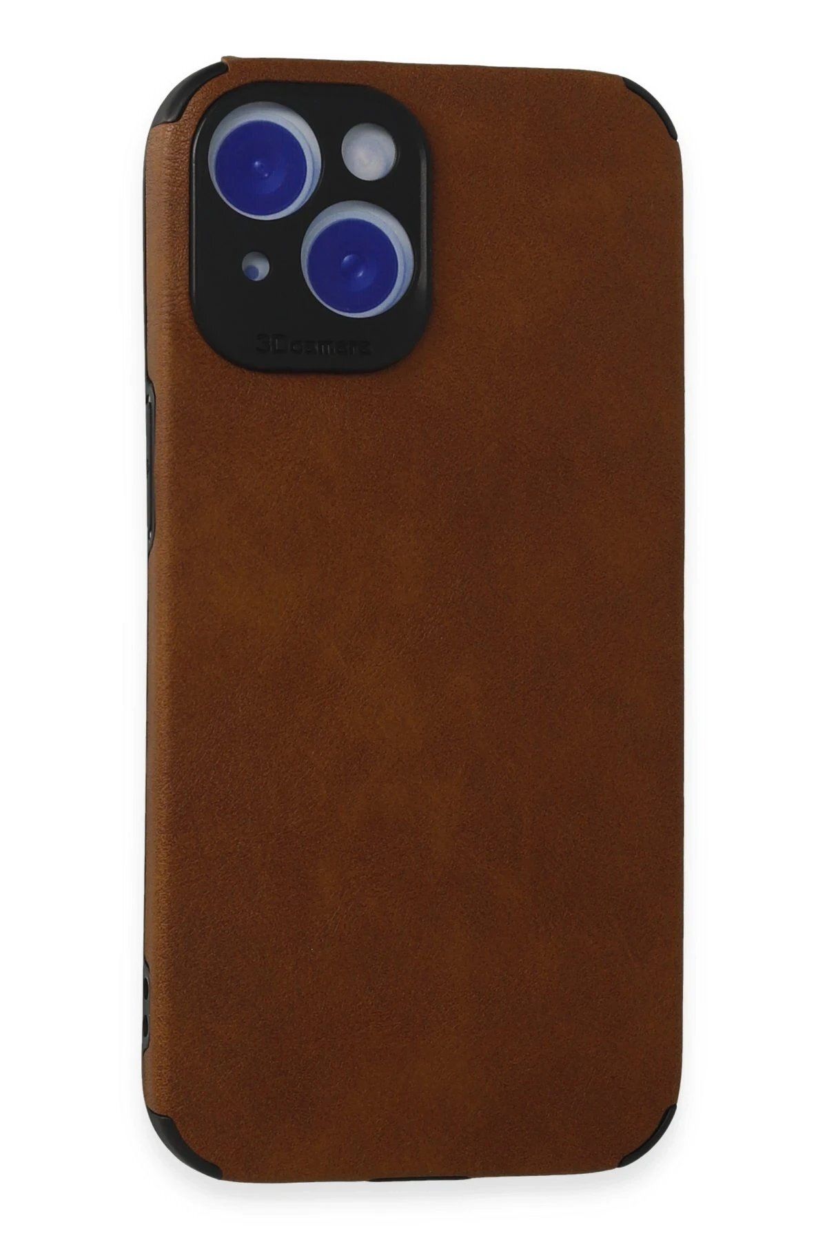 Toptan Bulurum Newface iPhone 15 Kılıf Loop Deri Silikon - Kahverengi