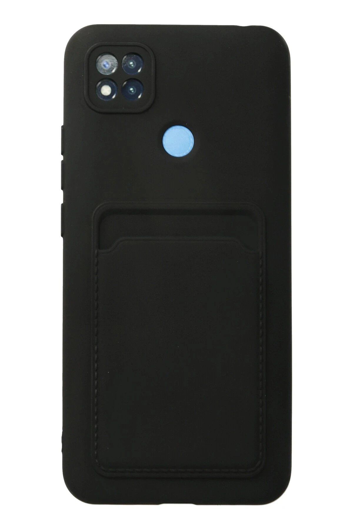 CepteToptan Newface Xiaomi Redmi 9C Kılıf Kelvin Kartvizitli Silikon - Siyah