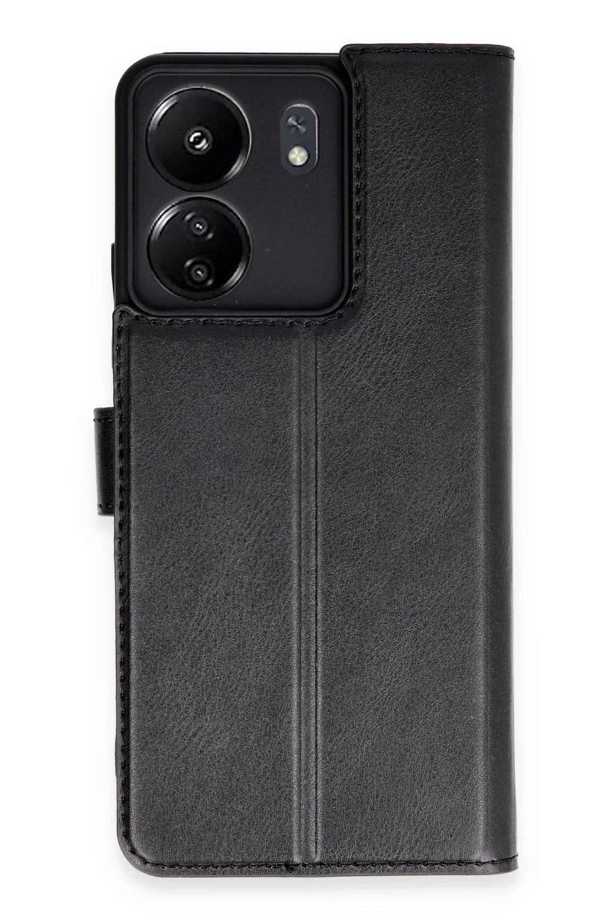 Toptan Bulurum Newface Xiaomi Redmi 13C Kılıf Trend S Plus Kapaklı Kılıf - Siyah