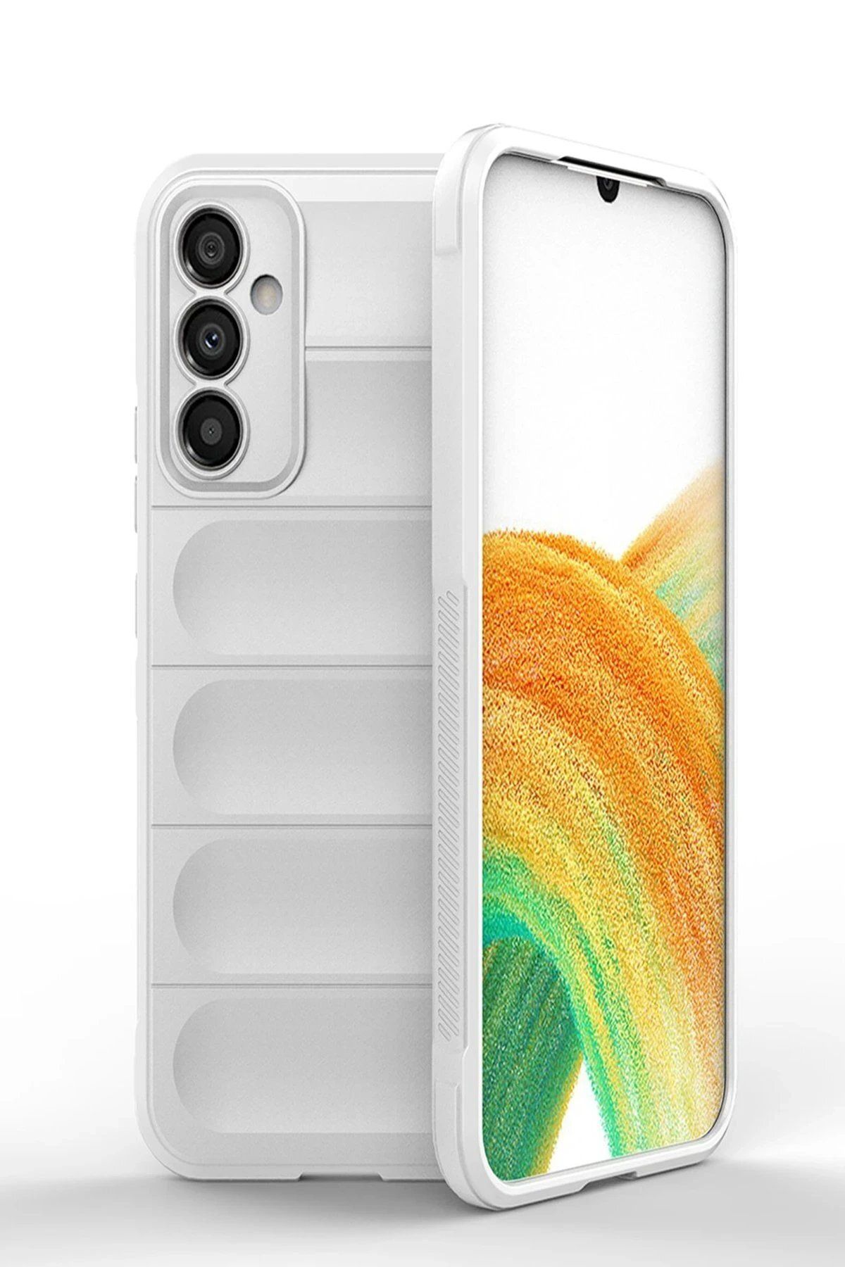 CepteToptan Newface Samsung Galaxy A05S Kılıf Optimum Silikon - Krem