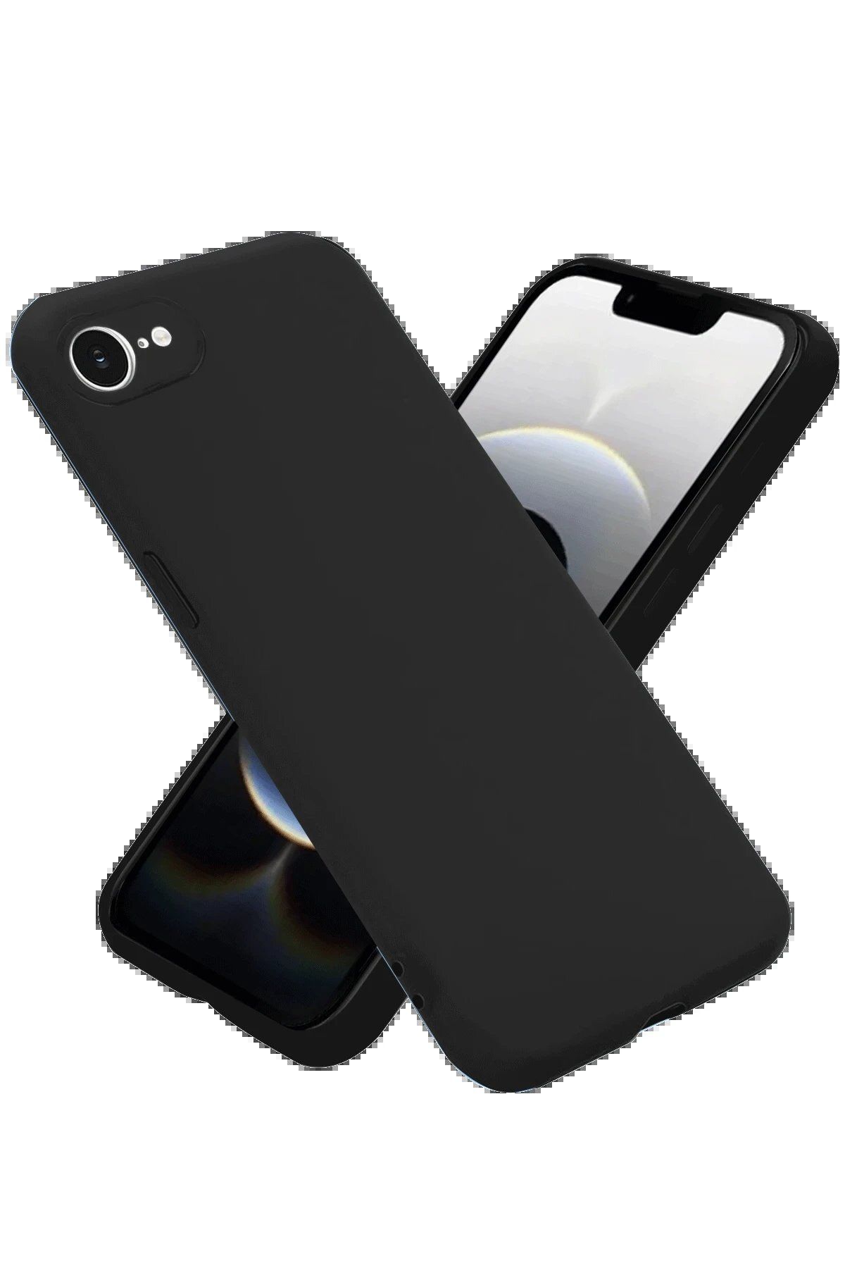 CepteToptan Newface iPhone 16E Kılıf First Silikon - Siyah