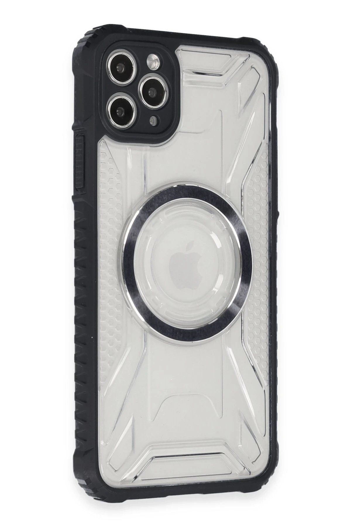 CepteToptan Newface iPhone 11 Pro Max Kılıf Prag Magneticsafe Kapak - Siyah