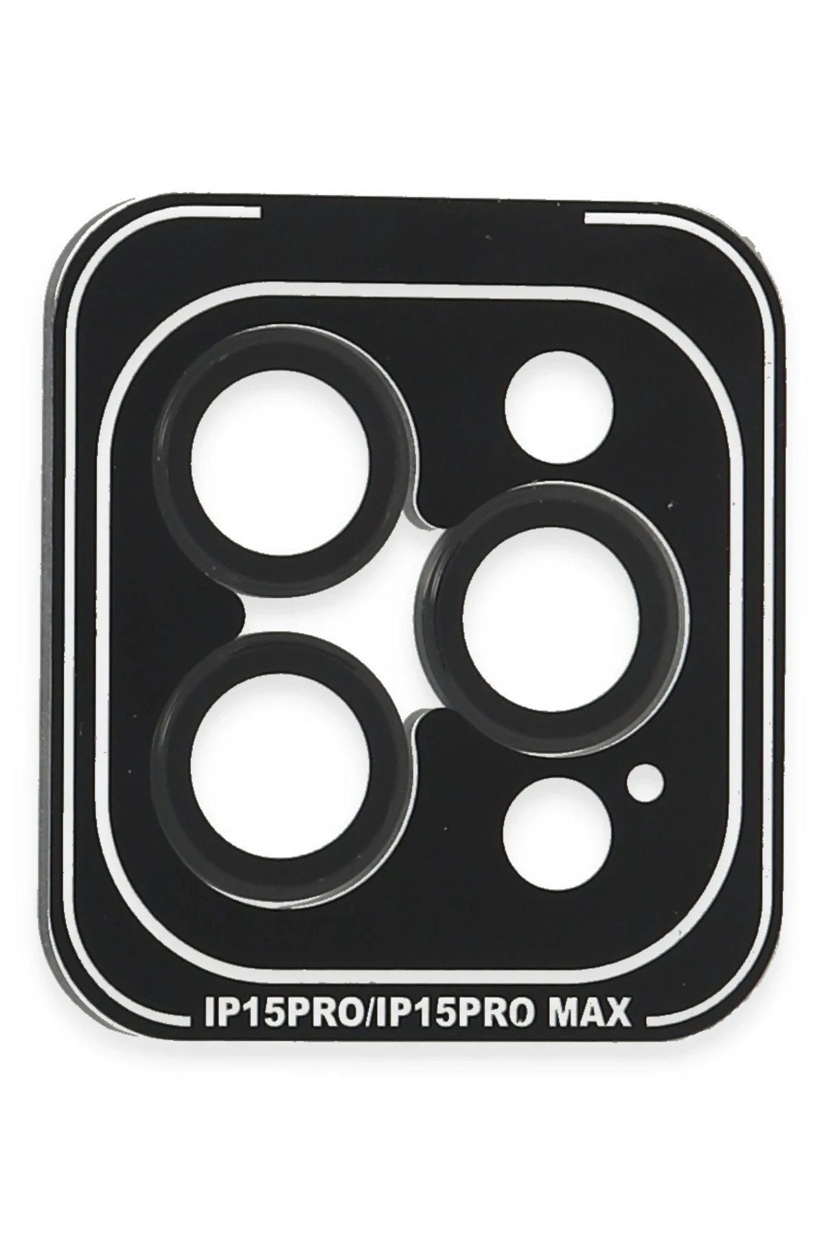Joko iPhone 15 Pro Max PVD Metal Kamera Lens - Siyah