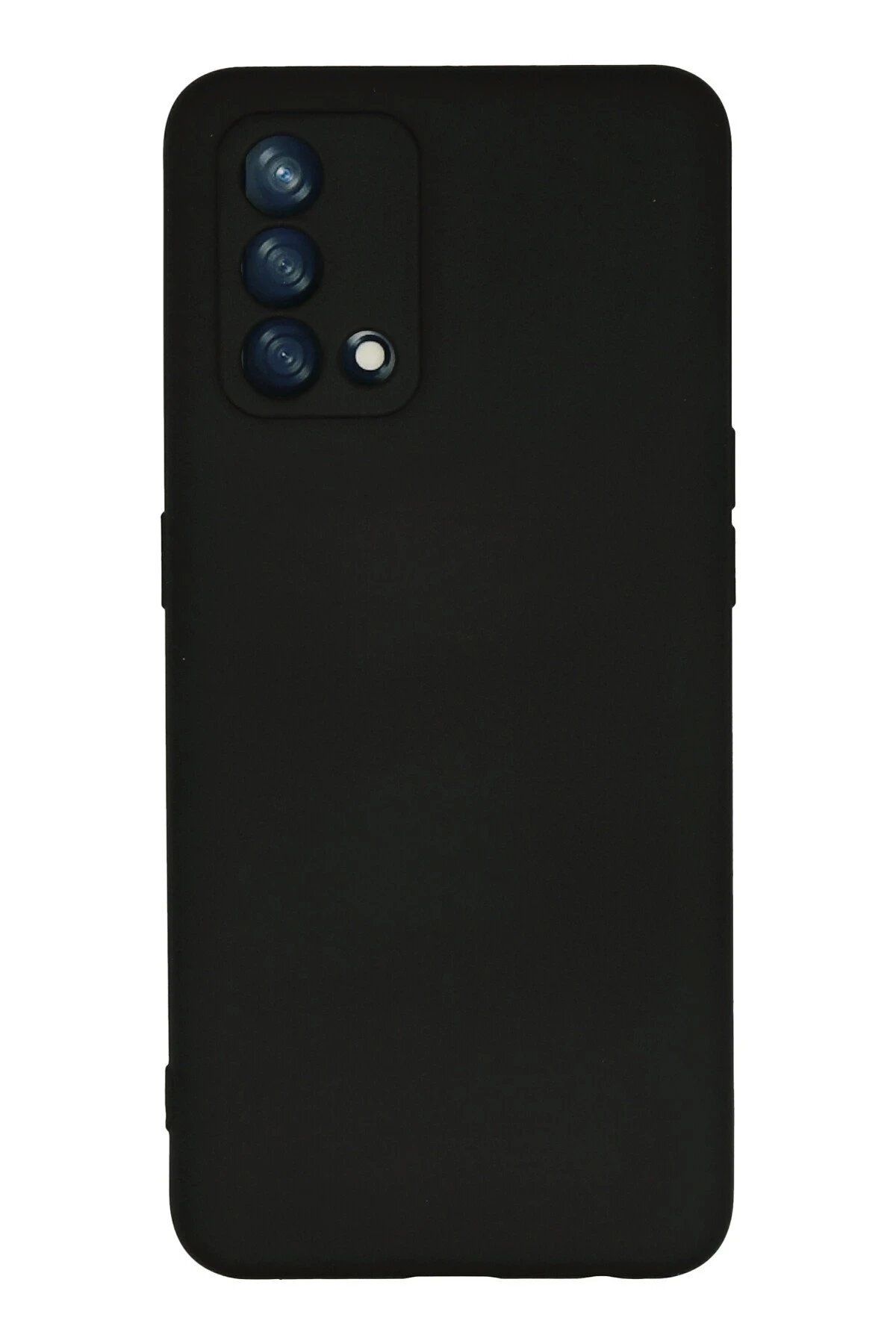 CepteToptan Newface Oppo A74 4G Kılıf Nano içi Kadife Silikon - Siyah