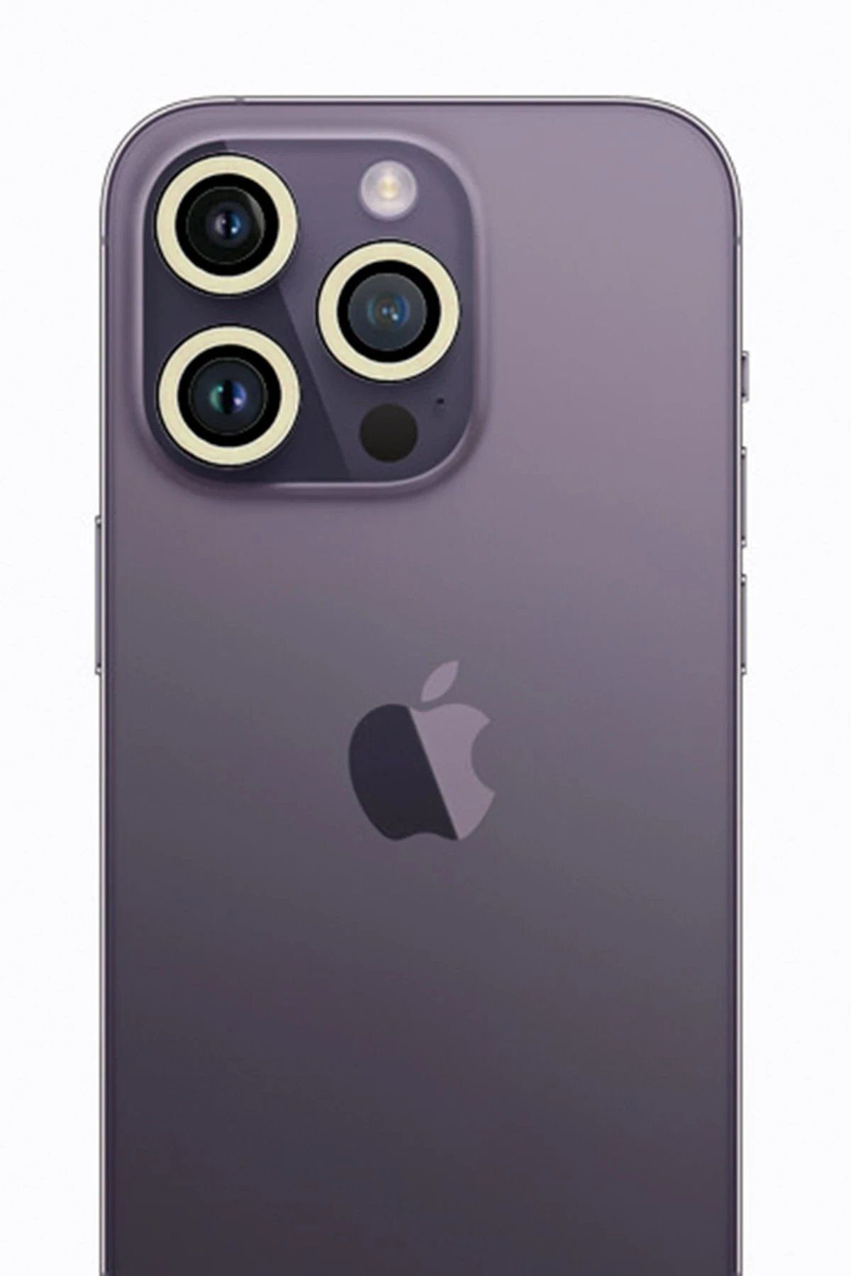 CepteToptan Newface iPhone 13 Pro Max Neon Fosforlu Kamera Lens - Beyaz